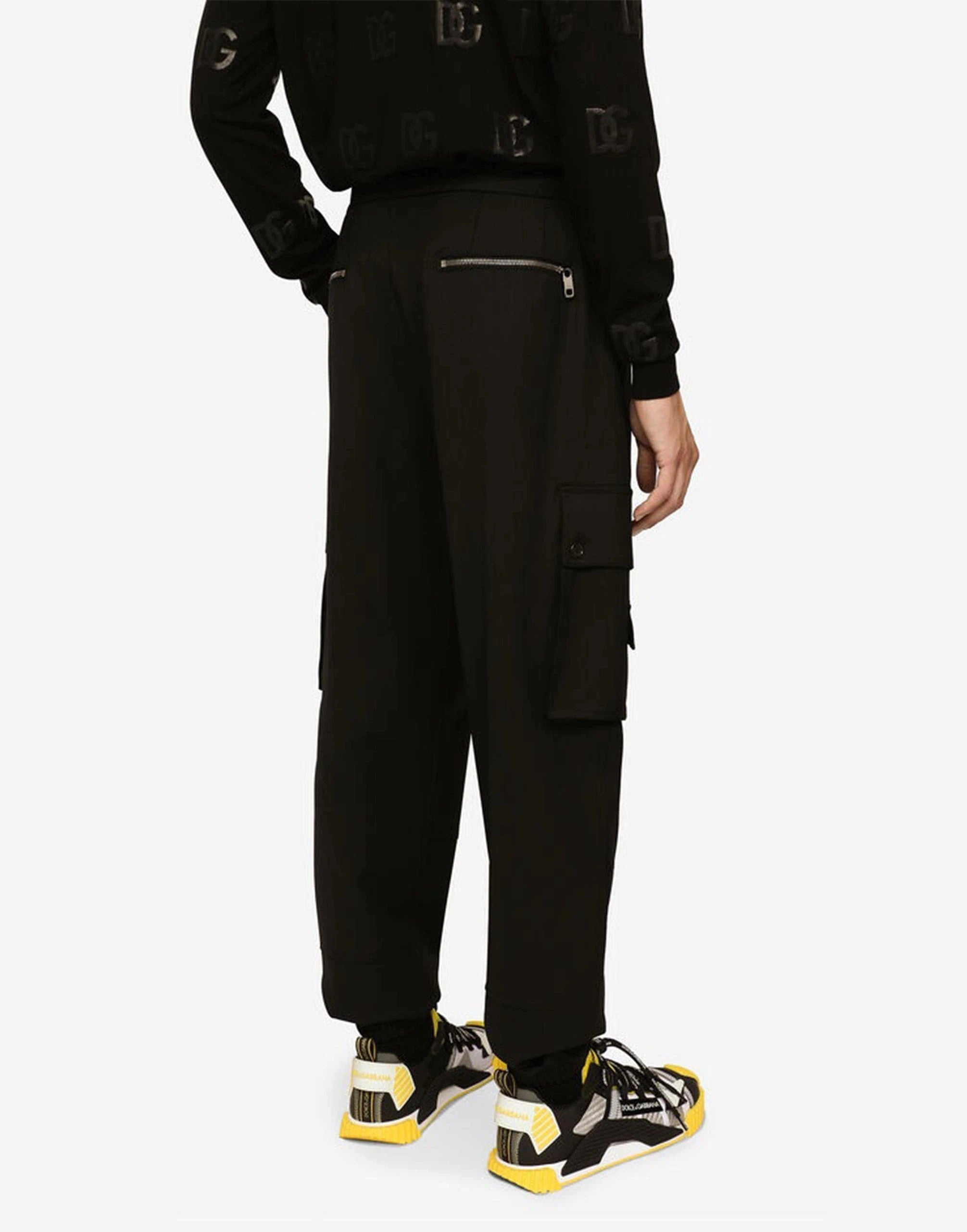 Dolce & Gabbana Stretch Wool Track Pants