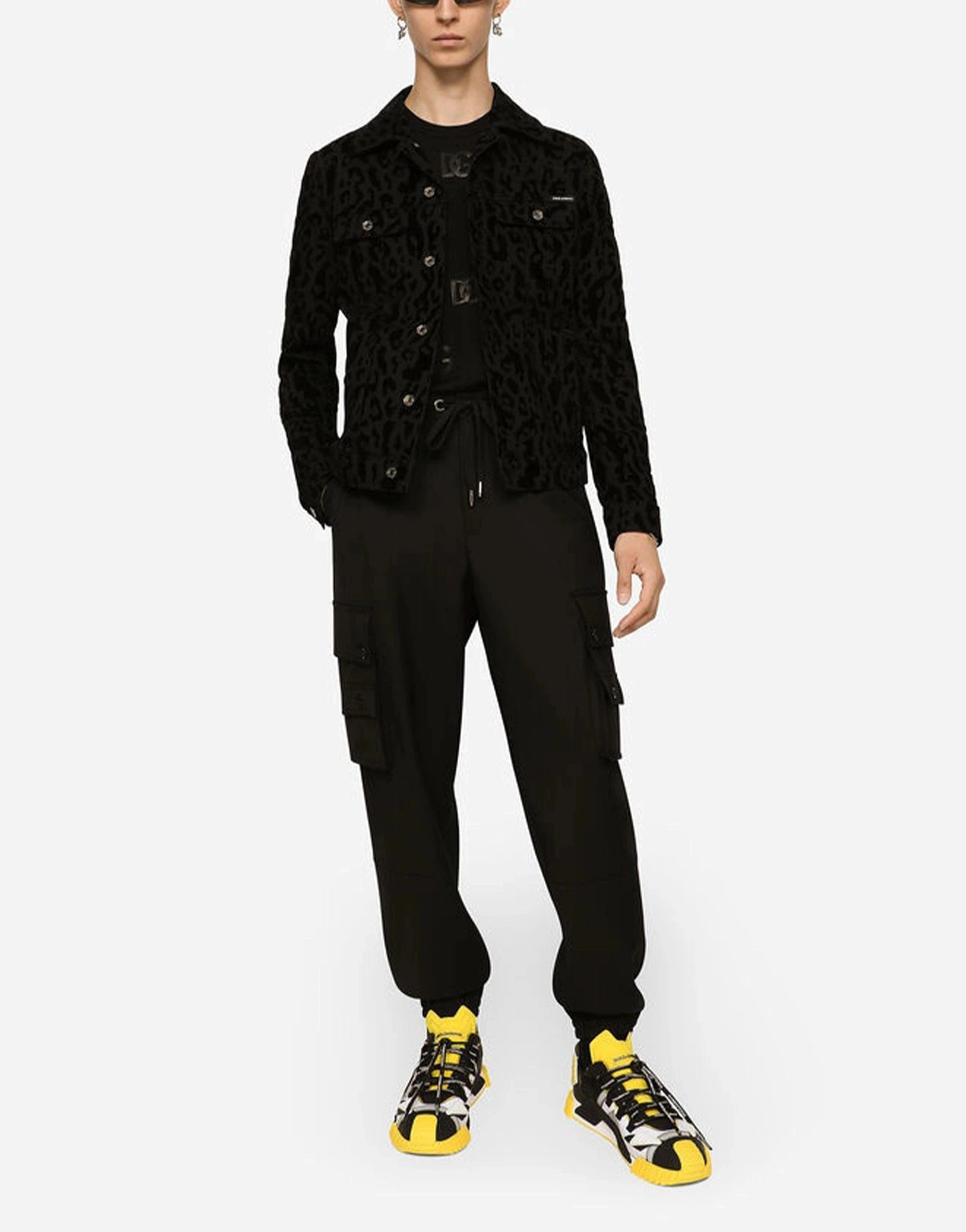 Dolce & Gabbana Stretch Wool Track Pants