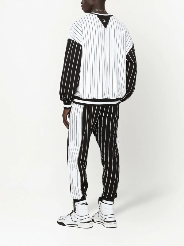 Dolce & Gabbana Stripe-Panelled Jersey Sweatshirt