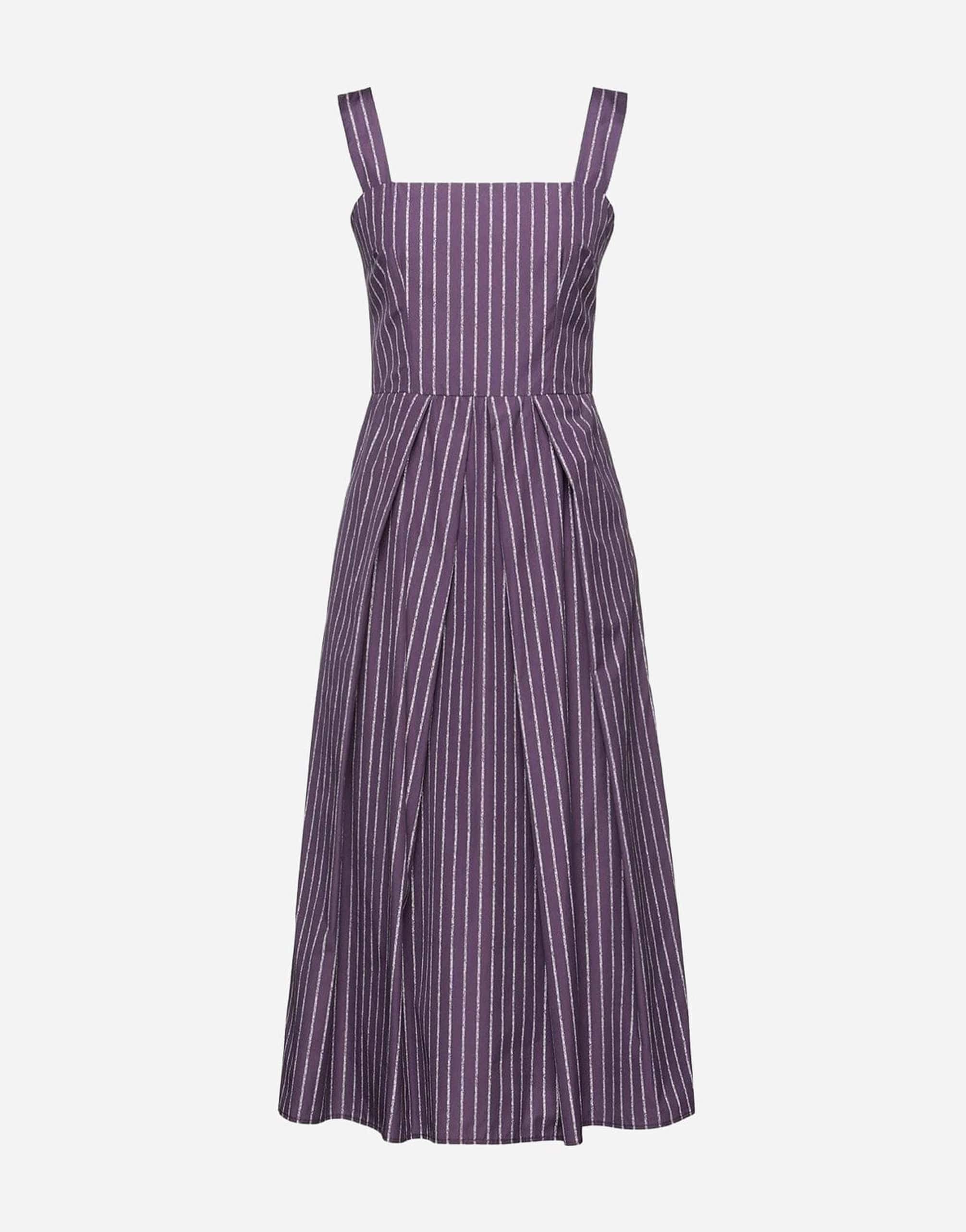 Dolce & Gabbana Striped A-Line Midi Dress