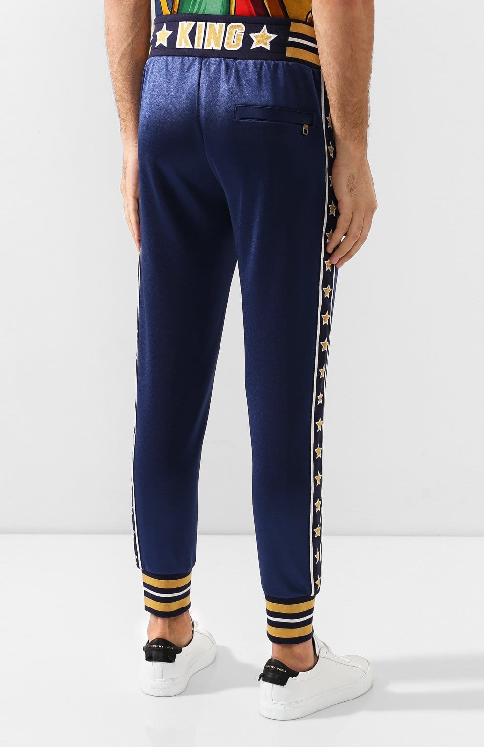 Dolce & Gabbana Striped Cotton-Blend Track Pants