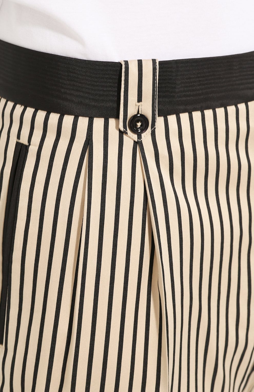 Dolce & Gabbana Striped Cotton Tapered Trousers