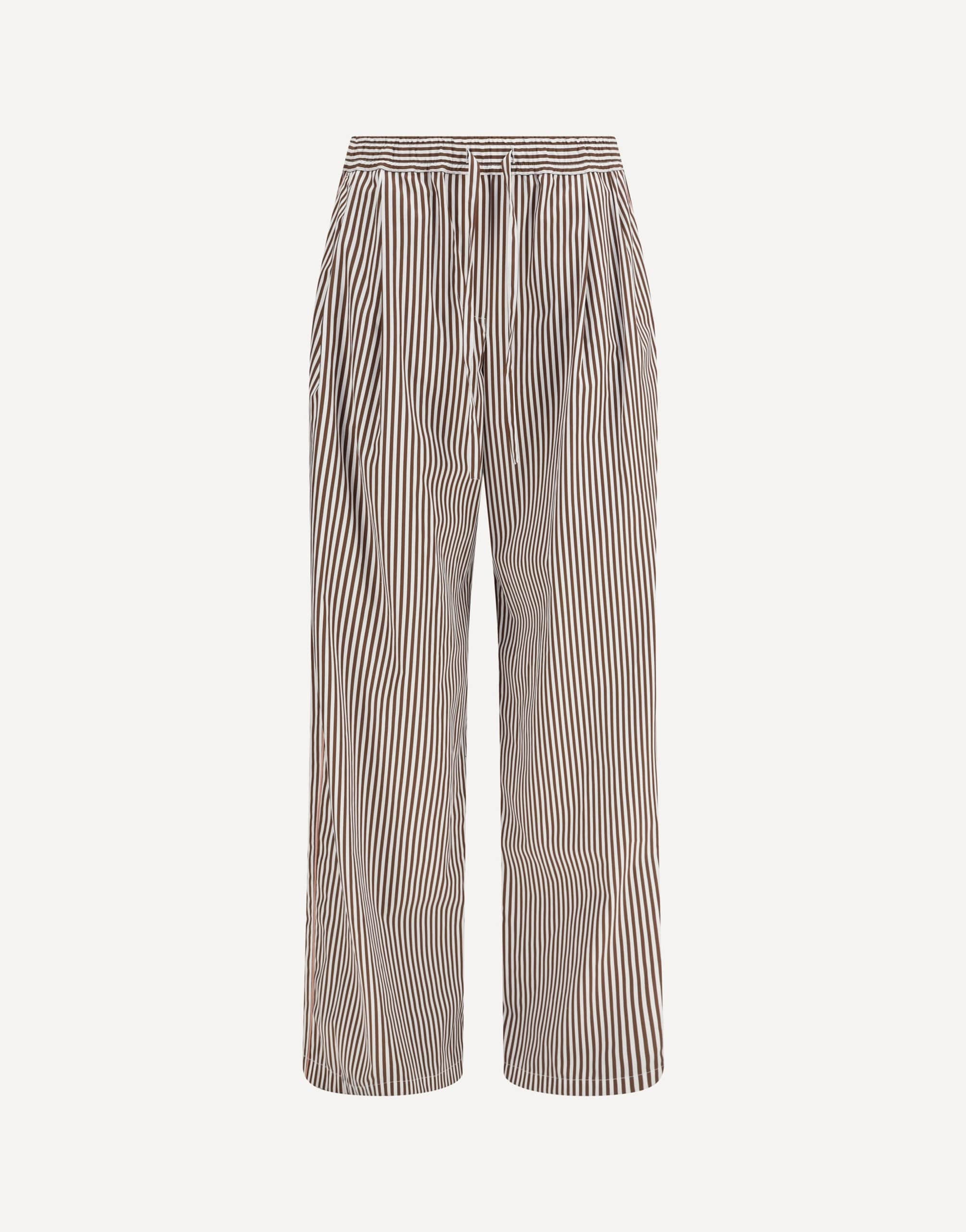 Dolce & Gabbana Striped Poplin Pants With Piping