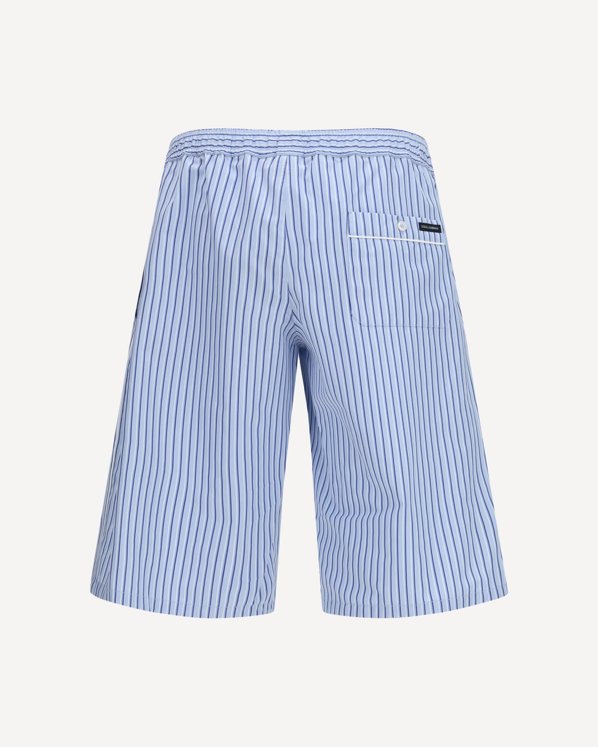 Shorts de popeline listrado - alternate view