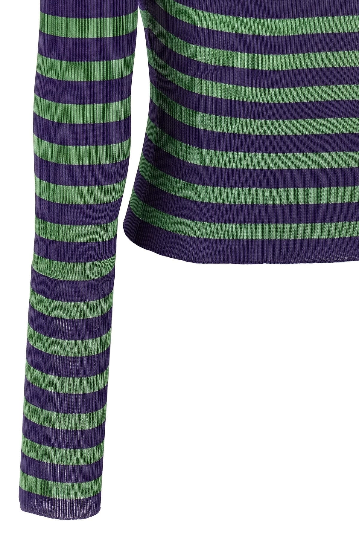 Dolce & Gabbana Dolce & Gabbana Striped Ribbed Viscose Sweater