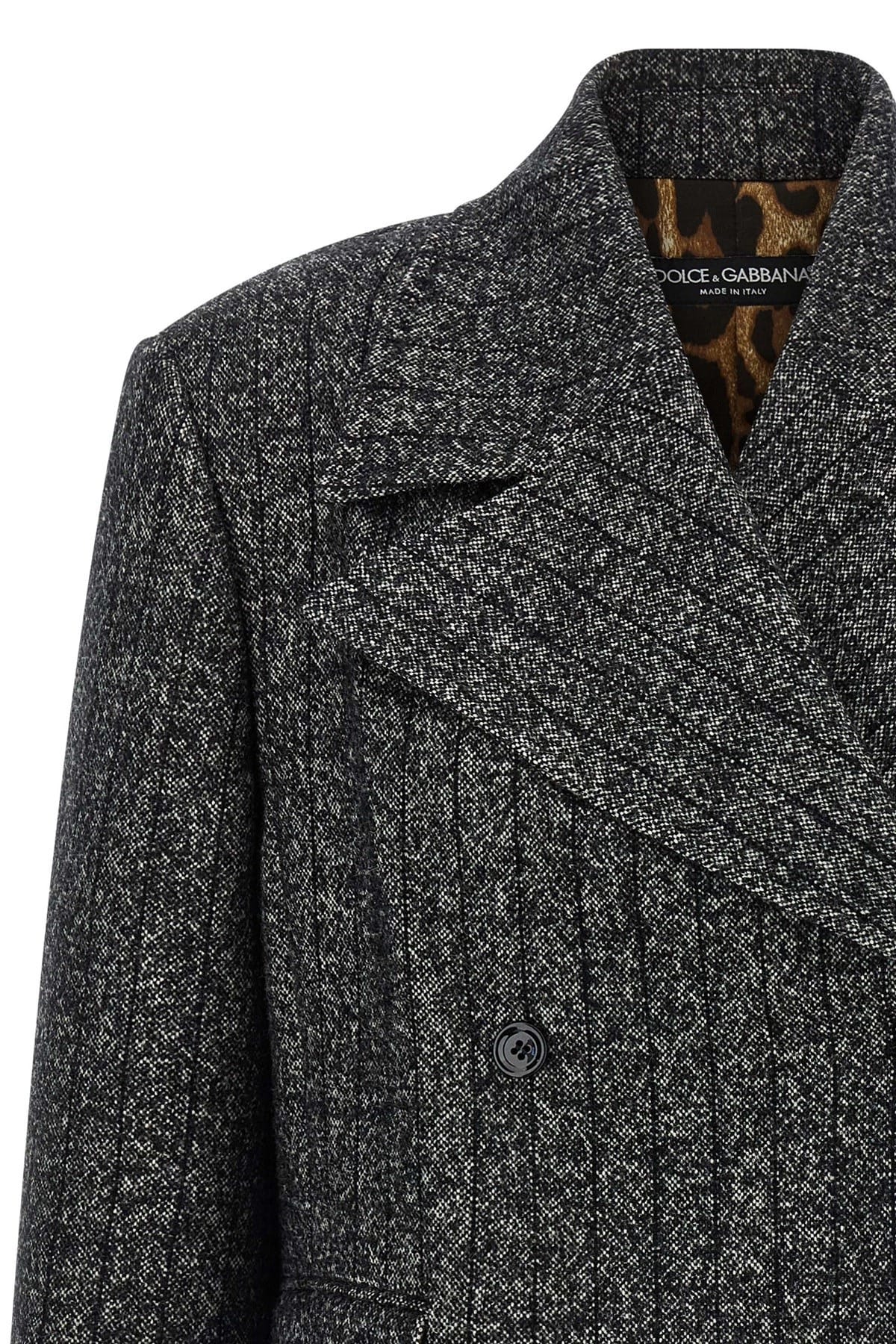 Dolce & Gabbana Dolce & Gabbana Striped Wool Double-Breasted Blazer