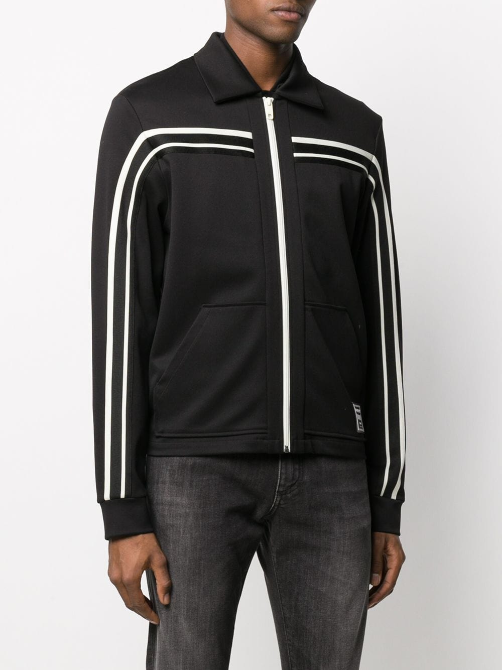 Dolce & Gabbana Striped Zipped Sweatshirt