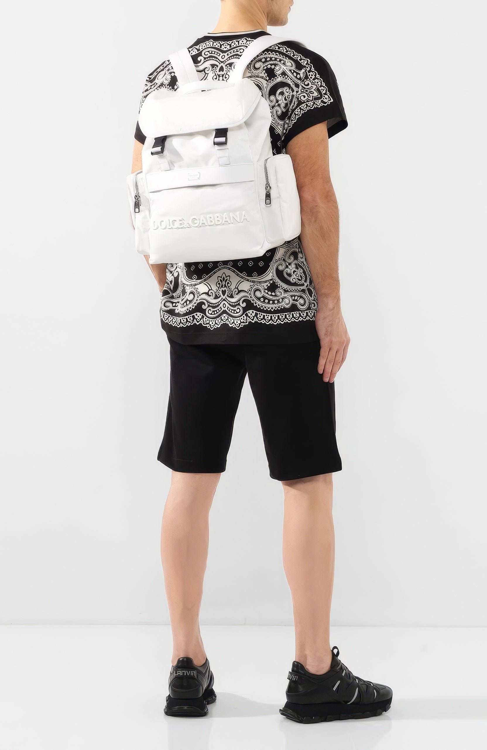 Dolce & Gabbana Structured Logo Backpack