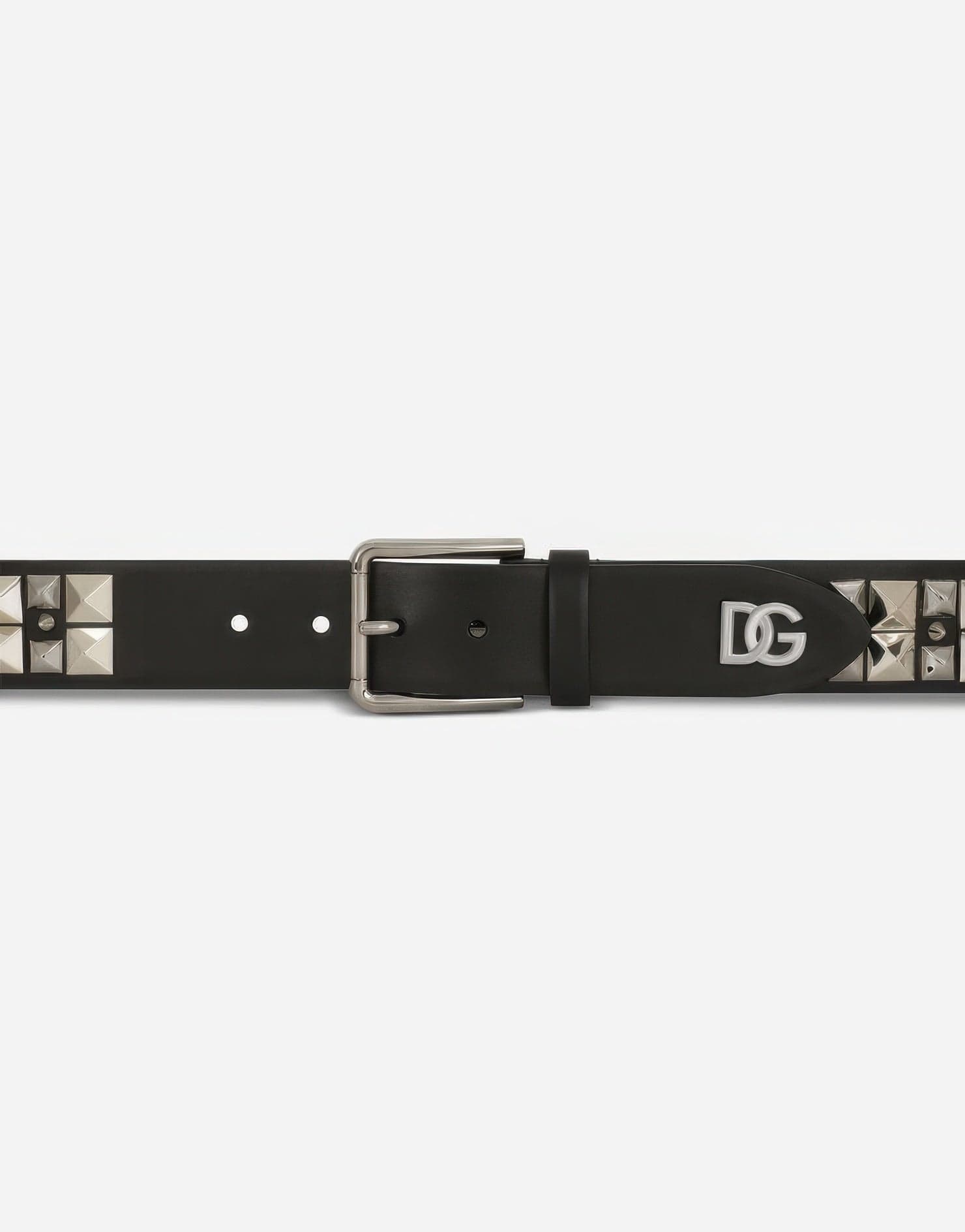 Dolce & Gabbana Stud-Detail Leather Belt