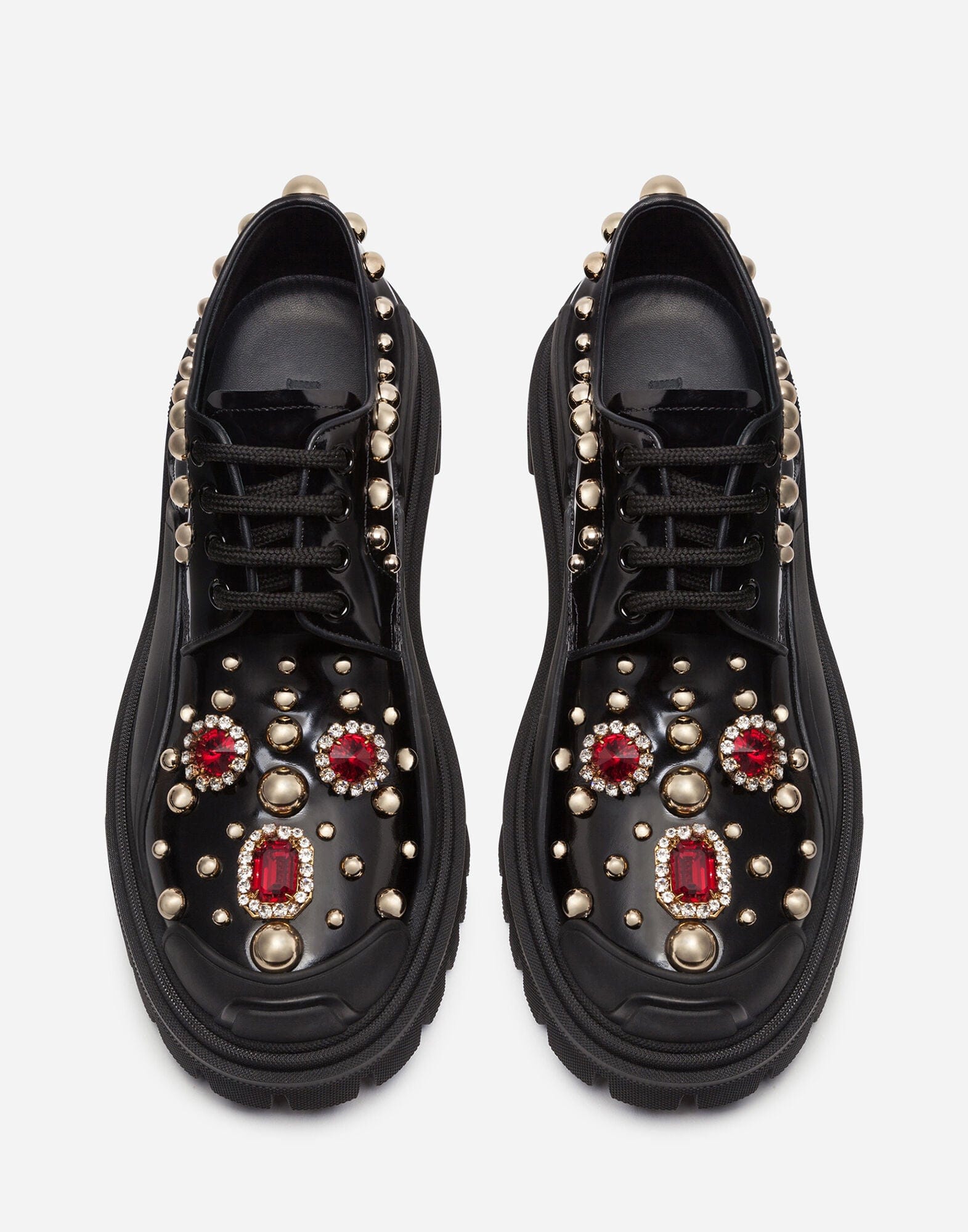 Dolce & Gabbana Stud Embellishment Derby Shoes