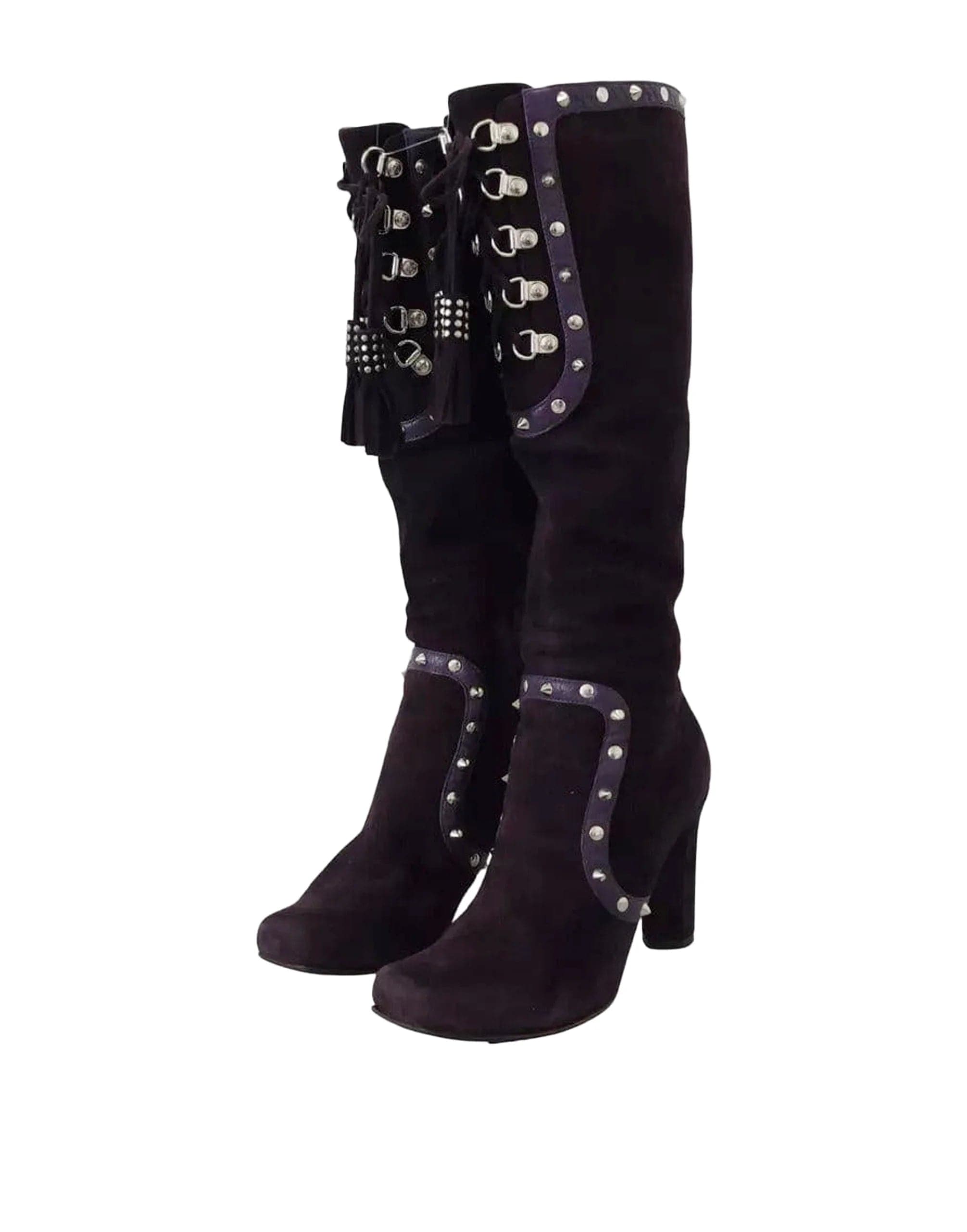 Dolce & Gabbana Studded High Boots