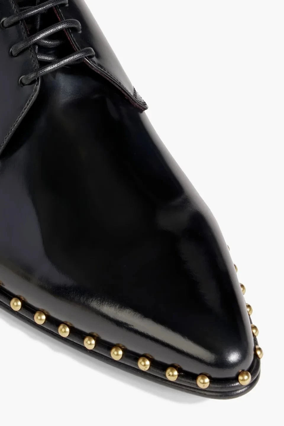 Dolce & Gabbana スタッズ付き磨かれた革のダービーシューズ