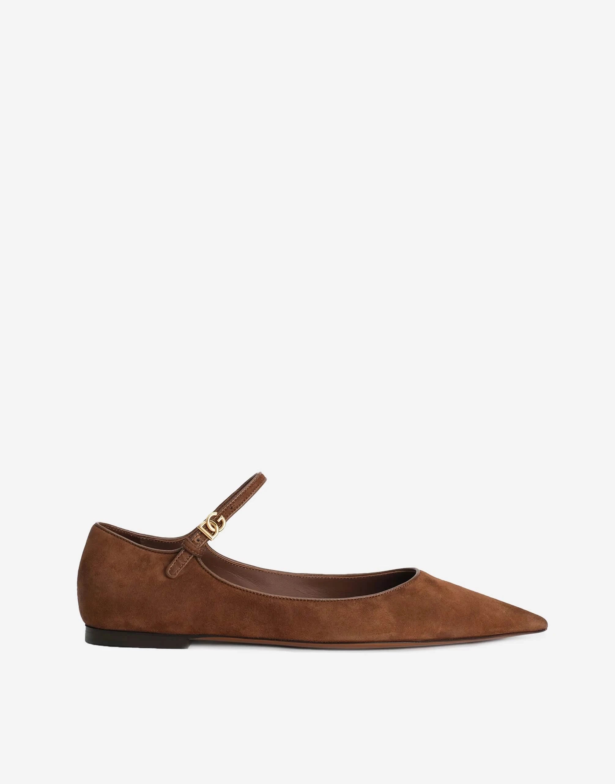 Dolce & Gabbana Suede And Leather Ballet Flats