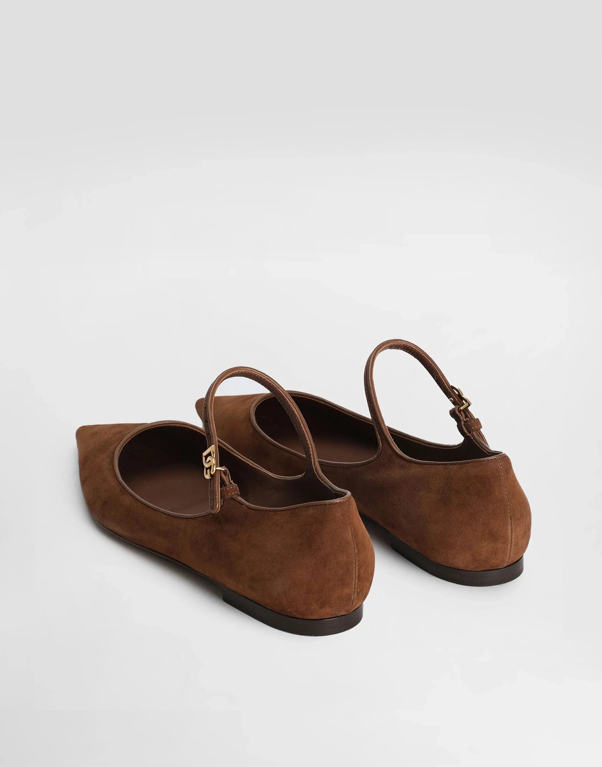 Dolce & Gabbana Suede And Leather Ballet Flats