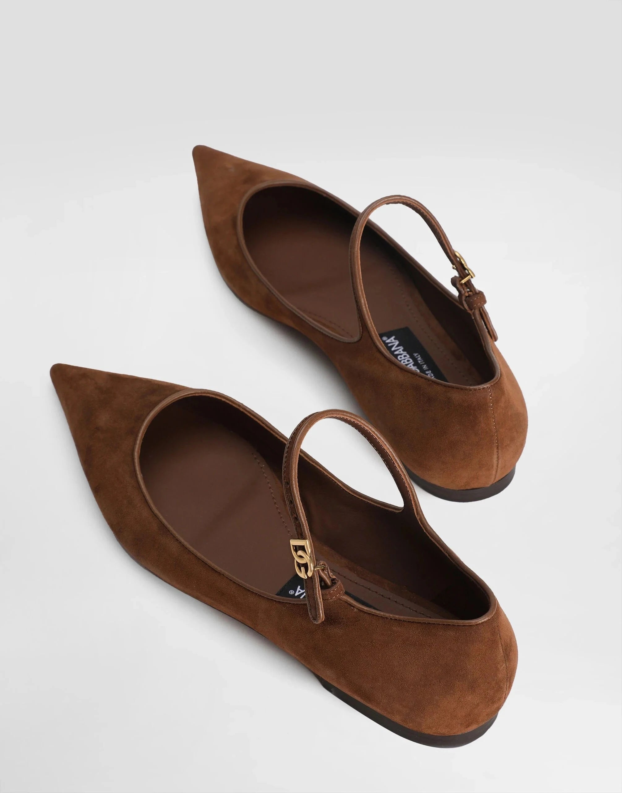 Dolce & Gabbana Suede And Leather Ballet Flats