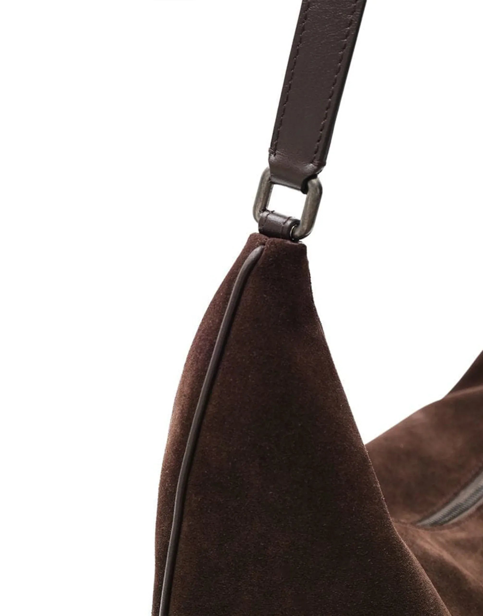 Dolce & Gabbana Suede Half-Moon Shoulder Bag