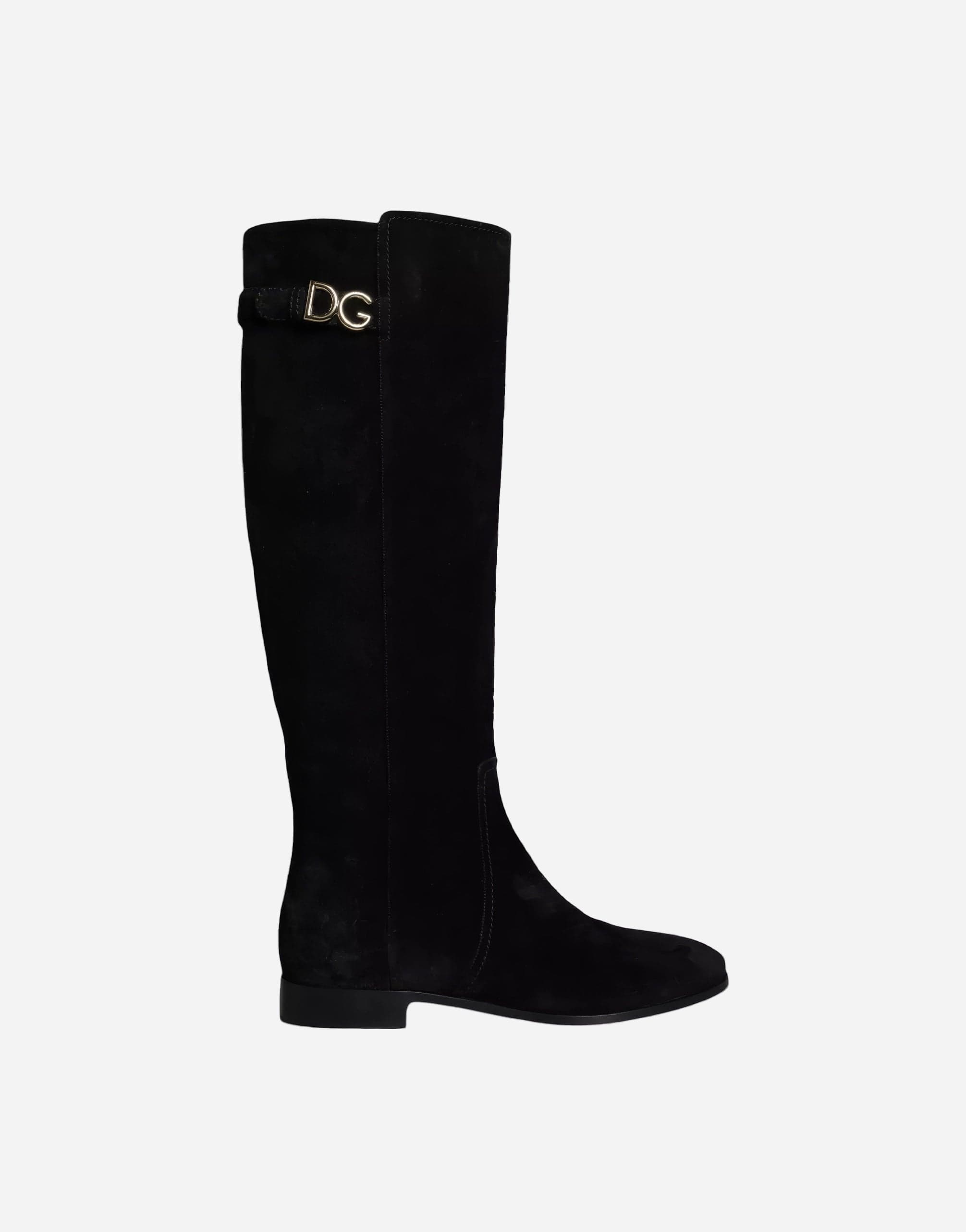 Dolce & Gabbana Suede Knee-High Boots