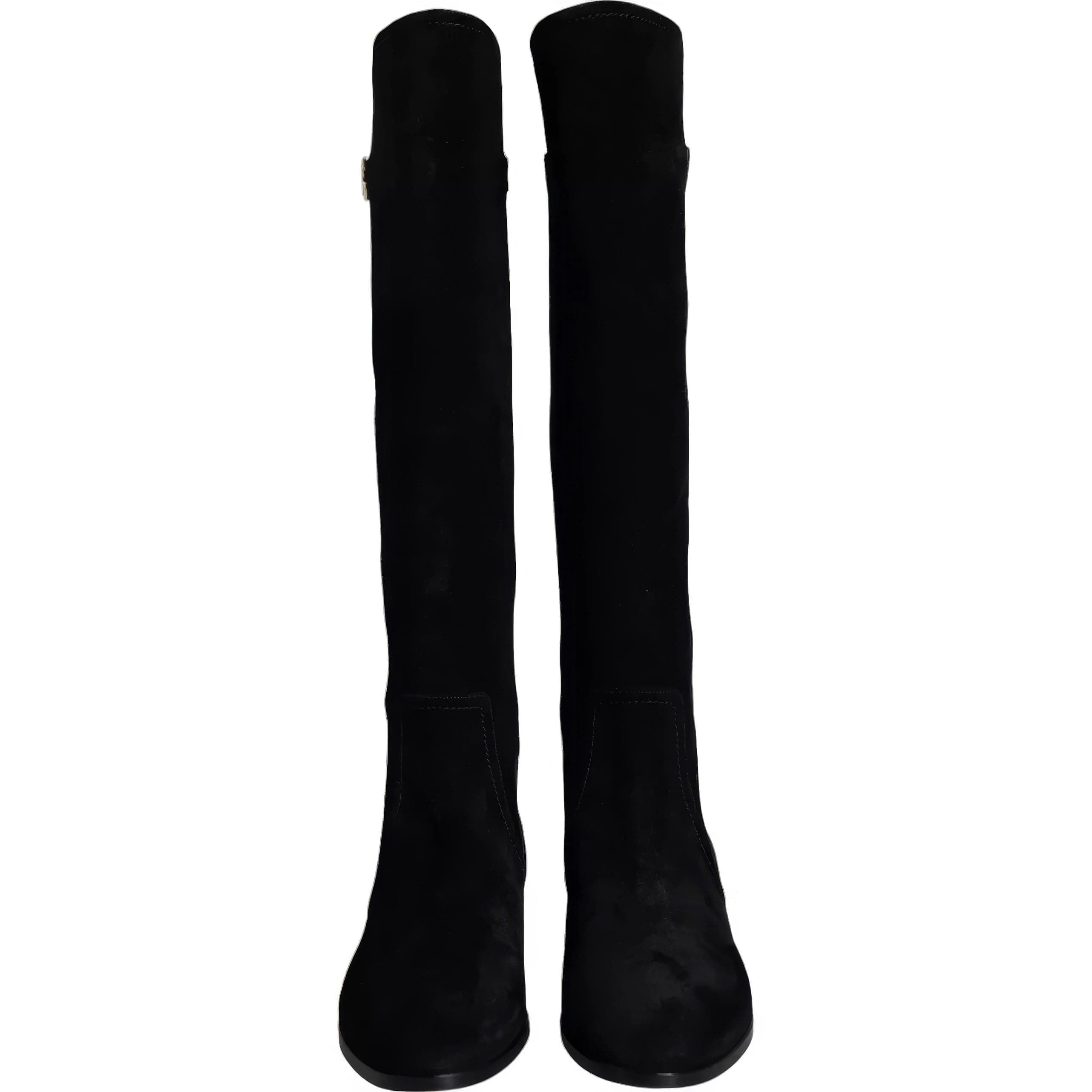 Dolce & Gabbana Suede Knee-High Boots