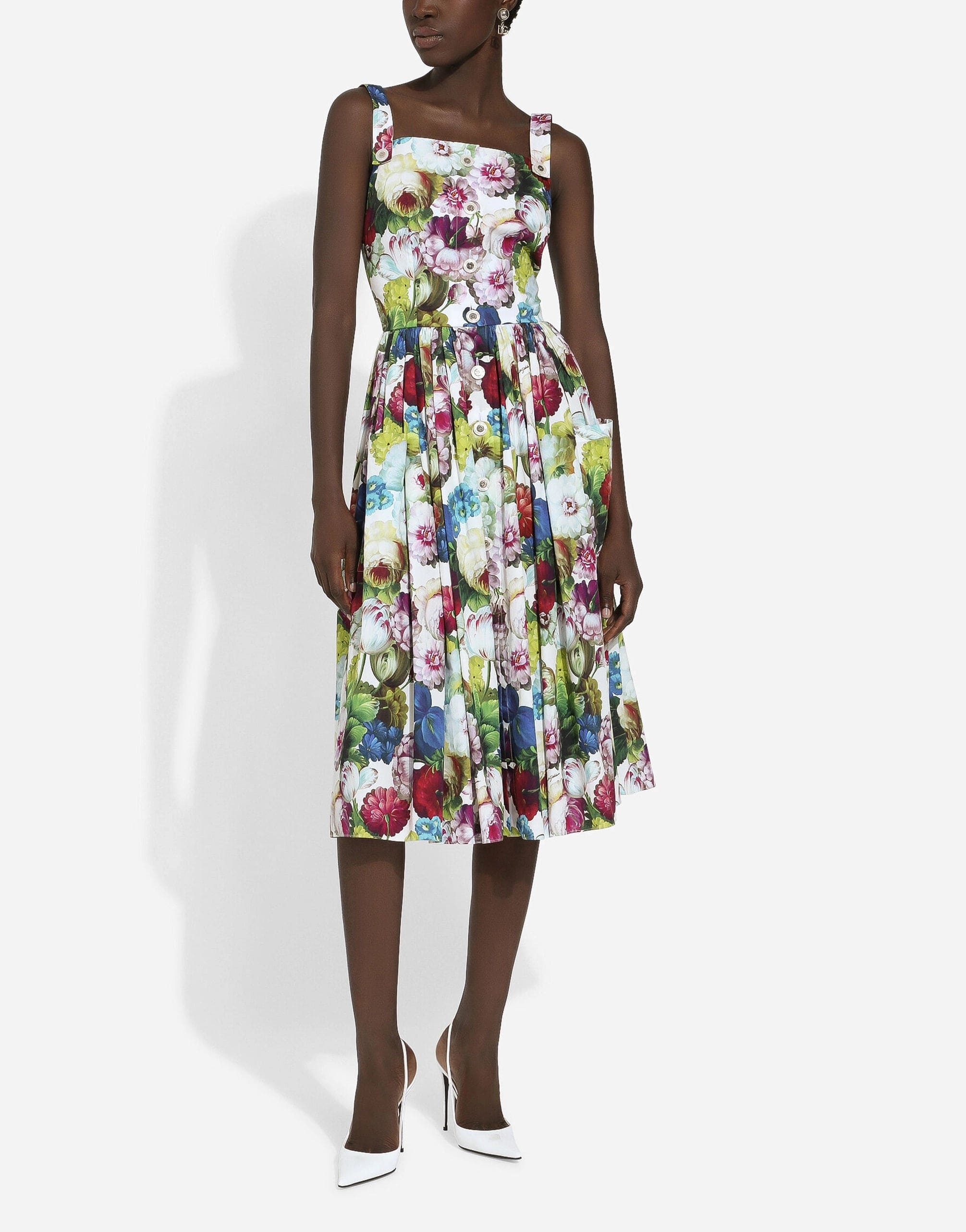 Dolce & Gabbana Sun Dress With Floral Print