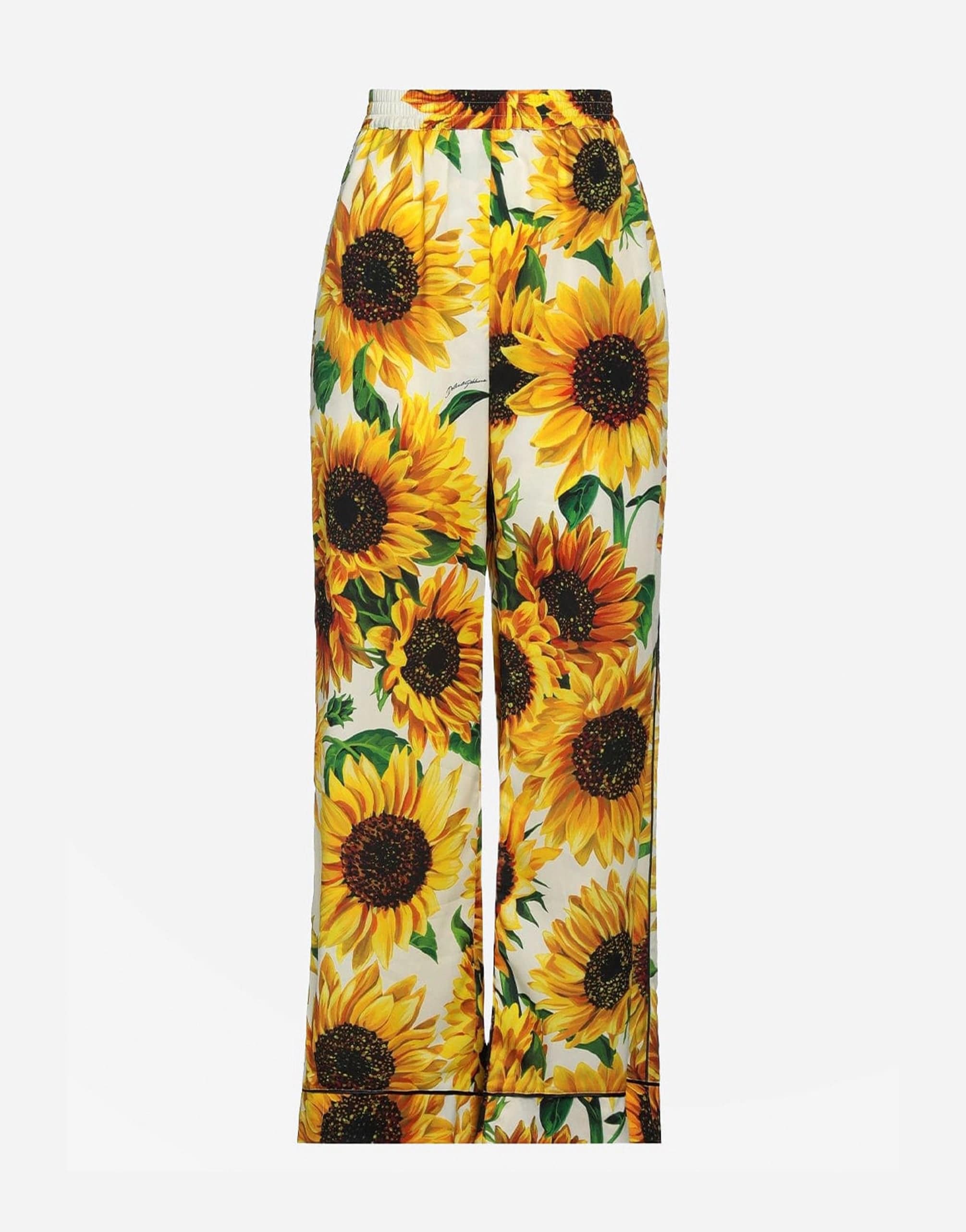 Brighter Days Sunflower Flare Pant  Blackcombo  Fashion Nova Pants   Fashion Nova