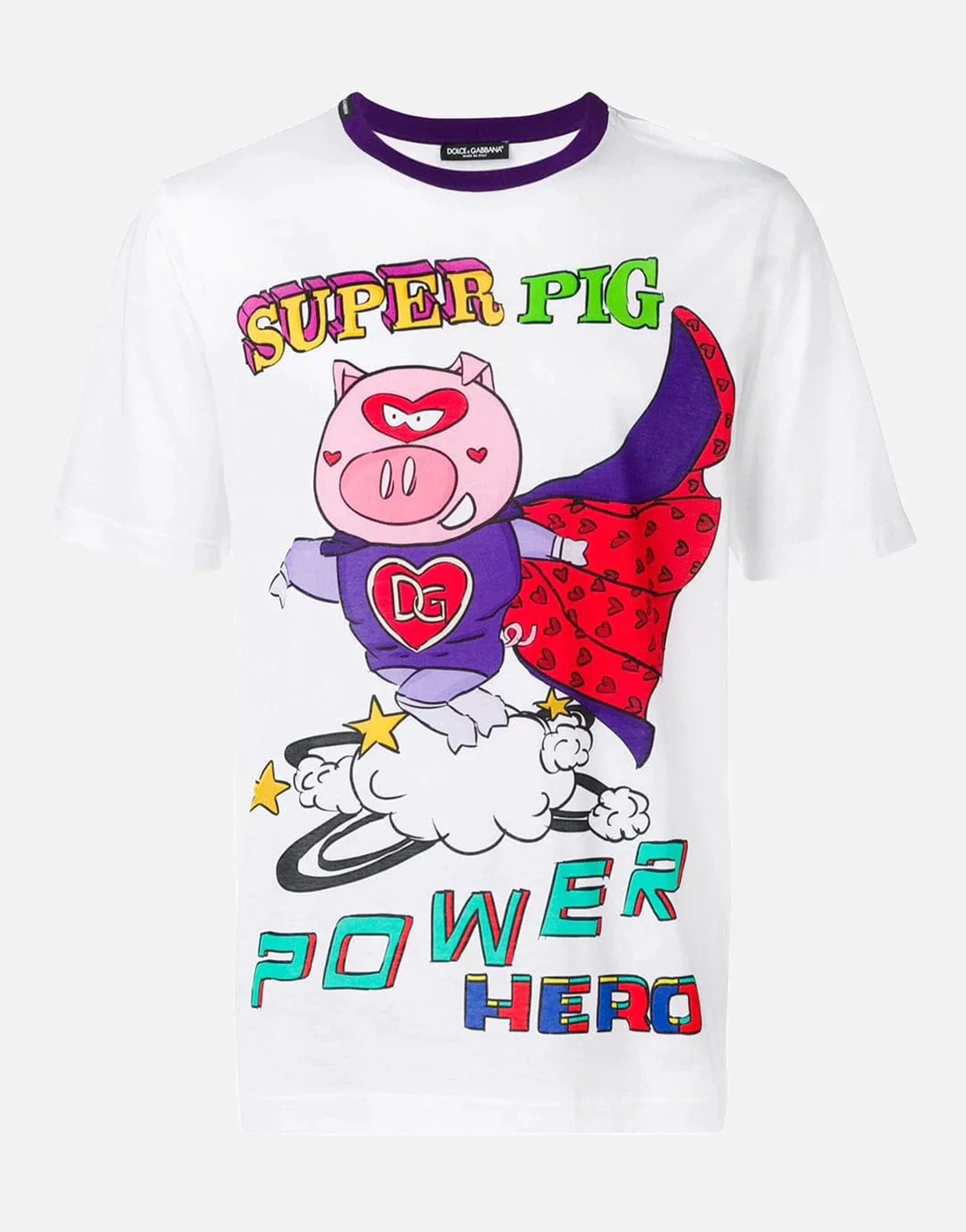 Dolce & Gabbana Super Pig Print T-Shirt