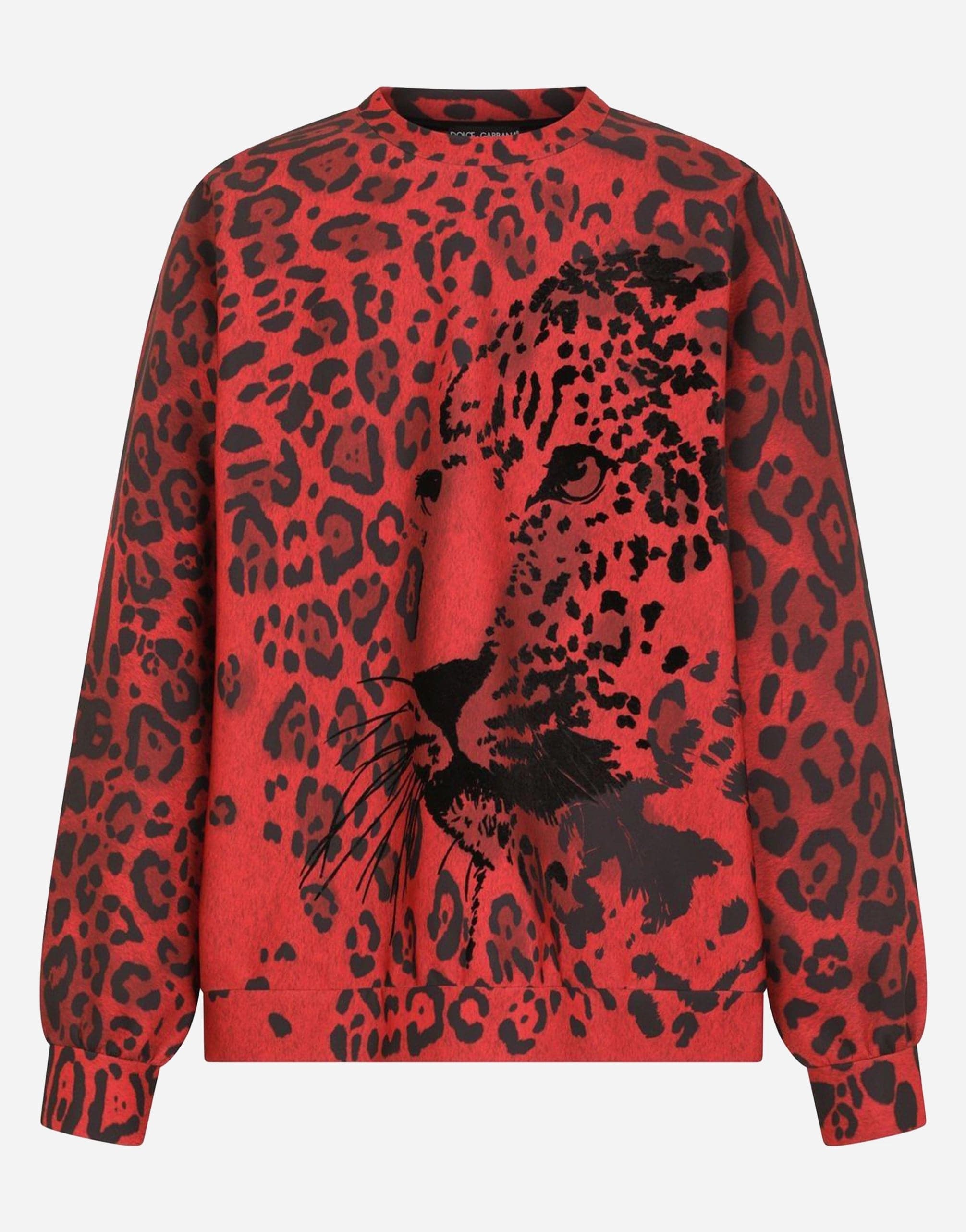 Sweatshirt With Leopard-Print