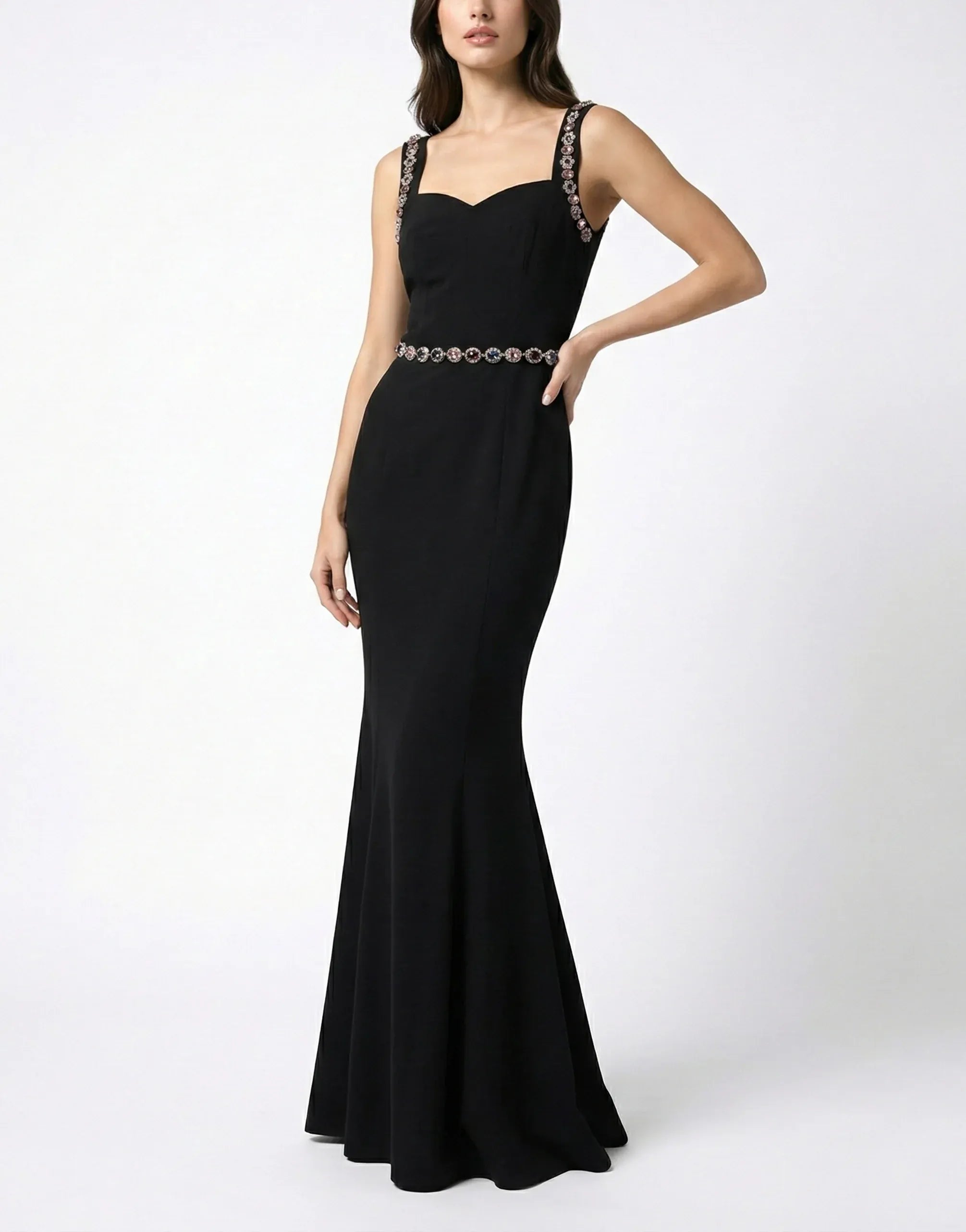 Dolce & Gabbana Sweetheart Crystal Embellished Mermaid Gown