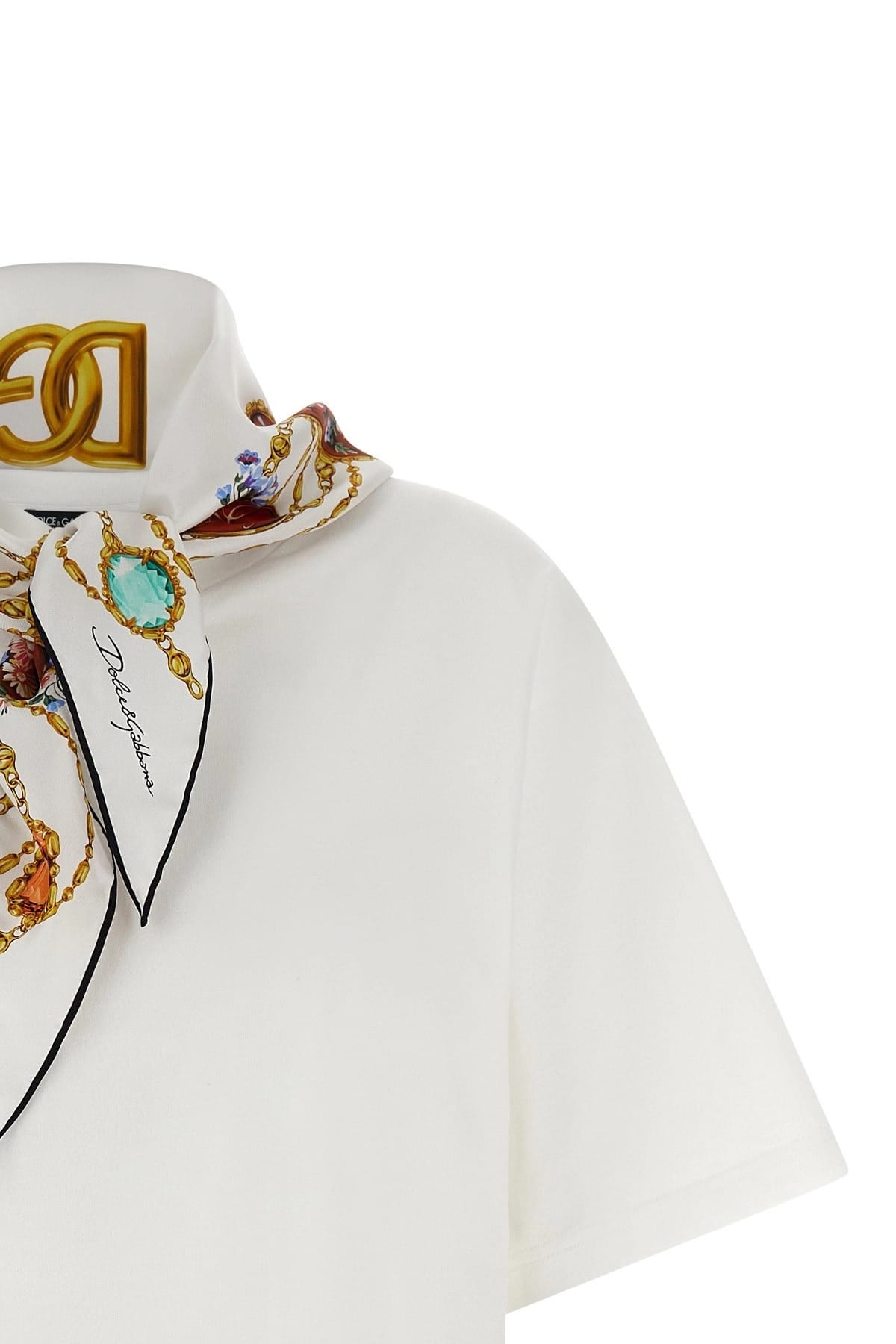 Dolce & Gabbana T-Shirt With Removable Scarf