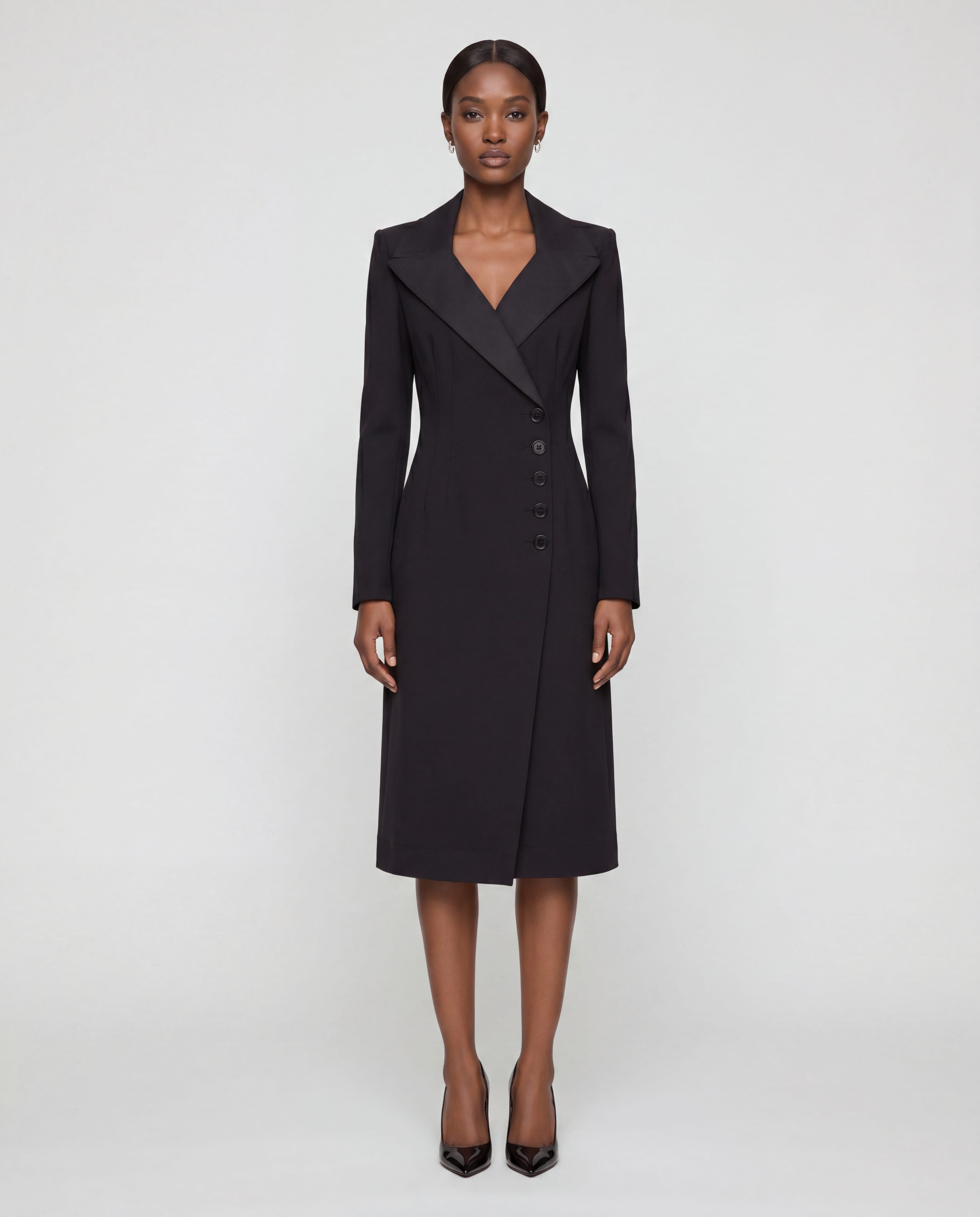 Dolce & Gabbana Tailored Midi Blazer Dress With Wide Lapels - alternate view