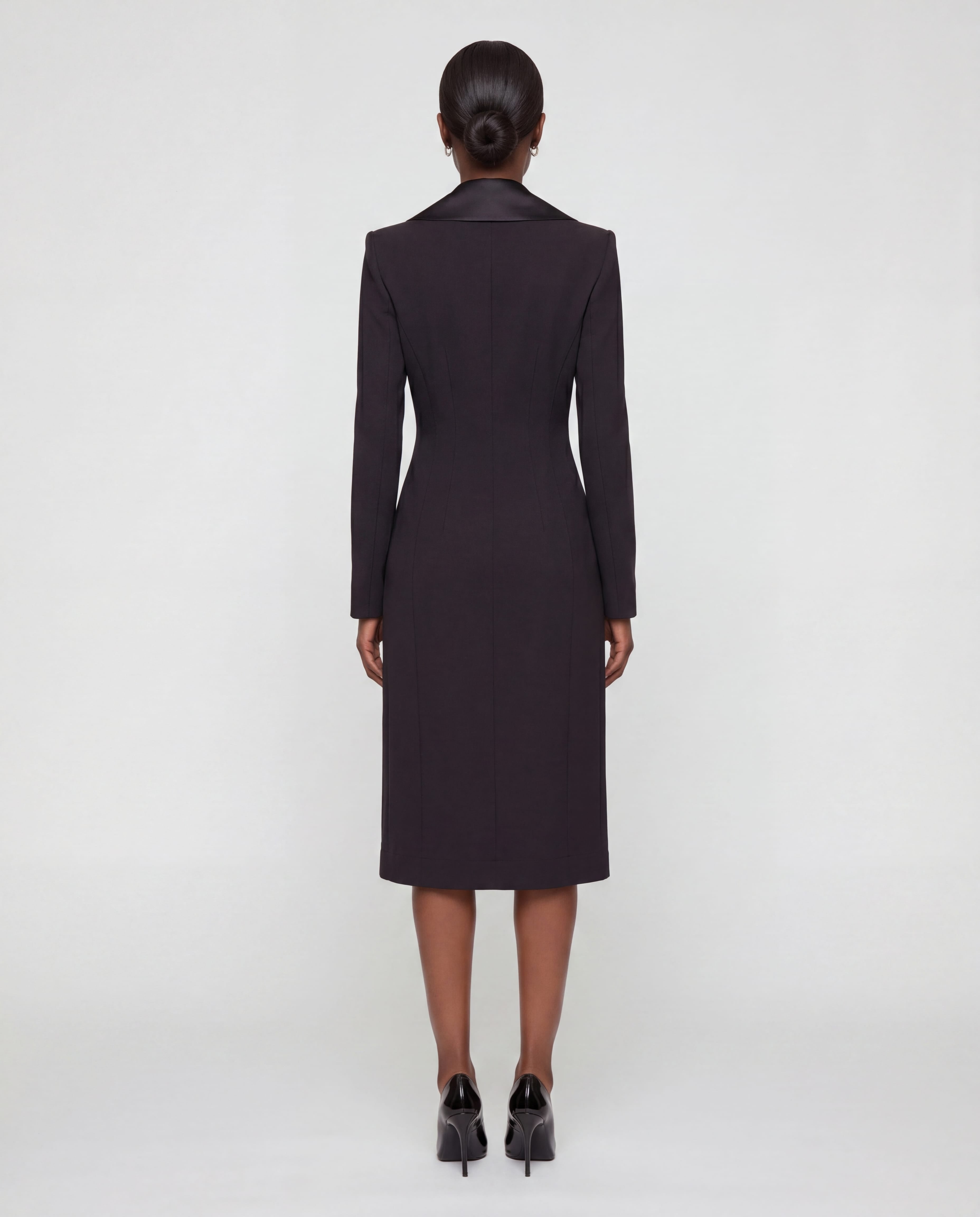 Dolce & Gabbana Dolce & Gabbana Tailored Midi Blazer Dress With Wide Lapels