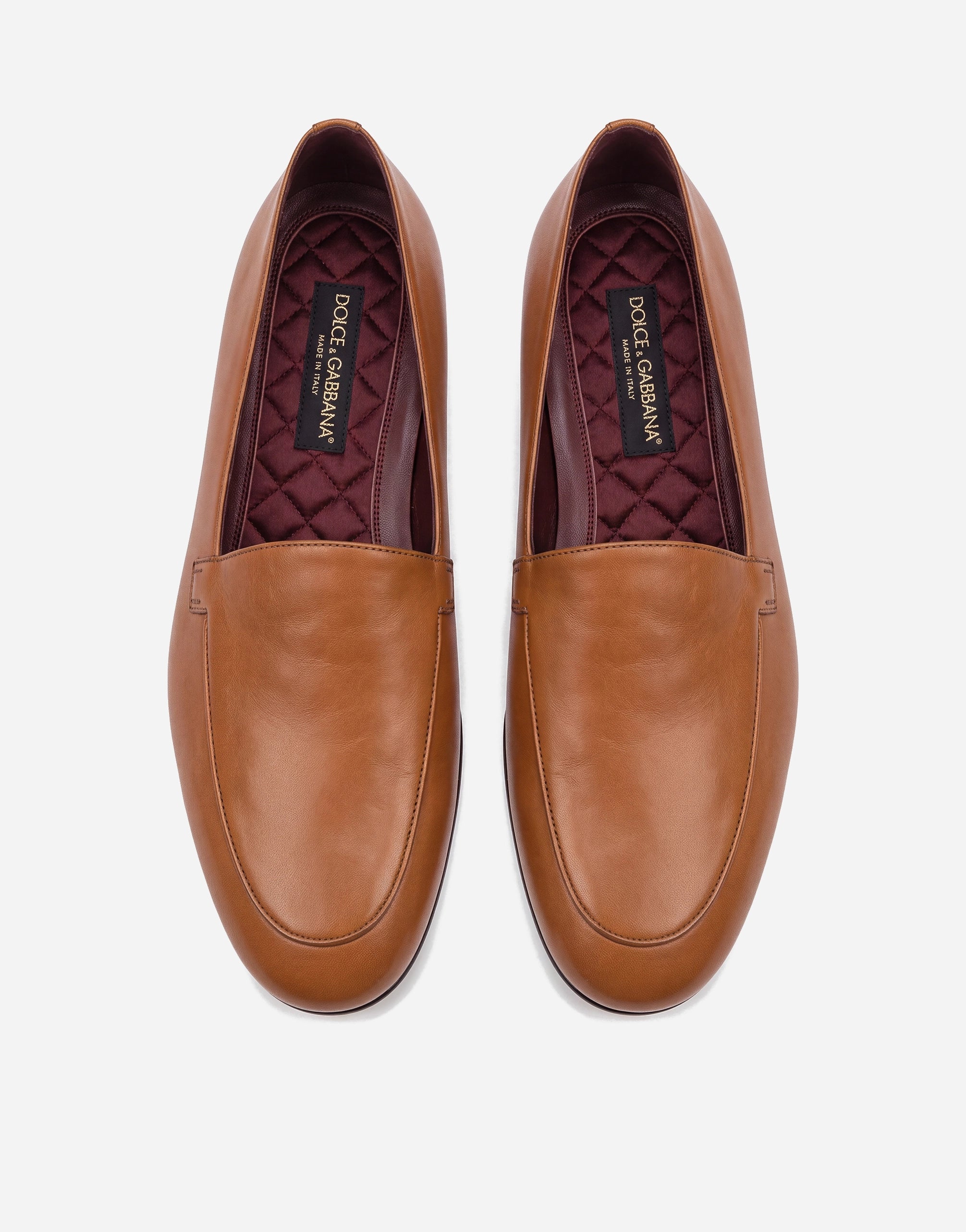 Dolce & Gabbana hellbraune Leder-Loafer Young Pope