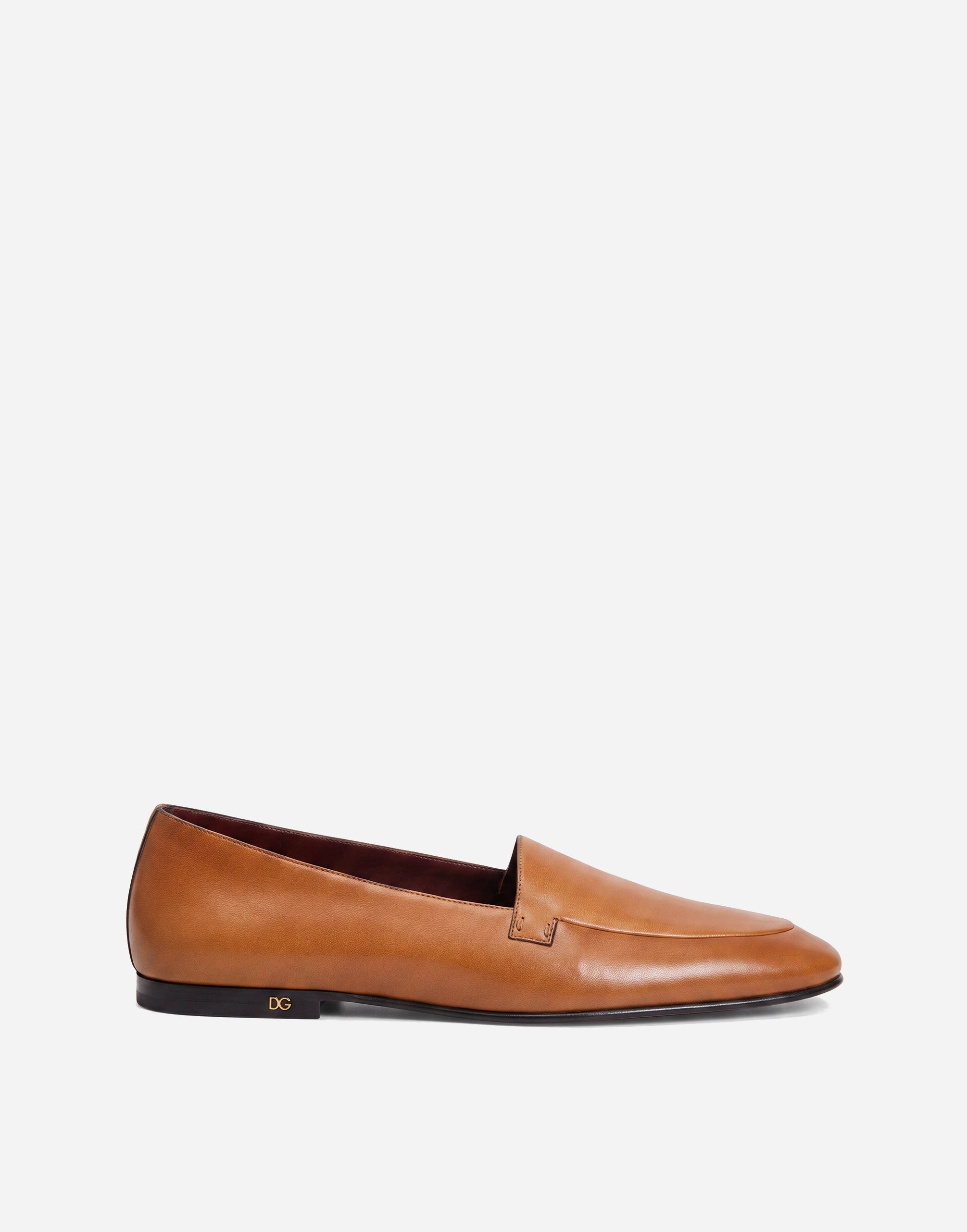 Dolce & Gabbana hellbraune Leder-Loafer Young Pope