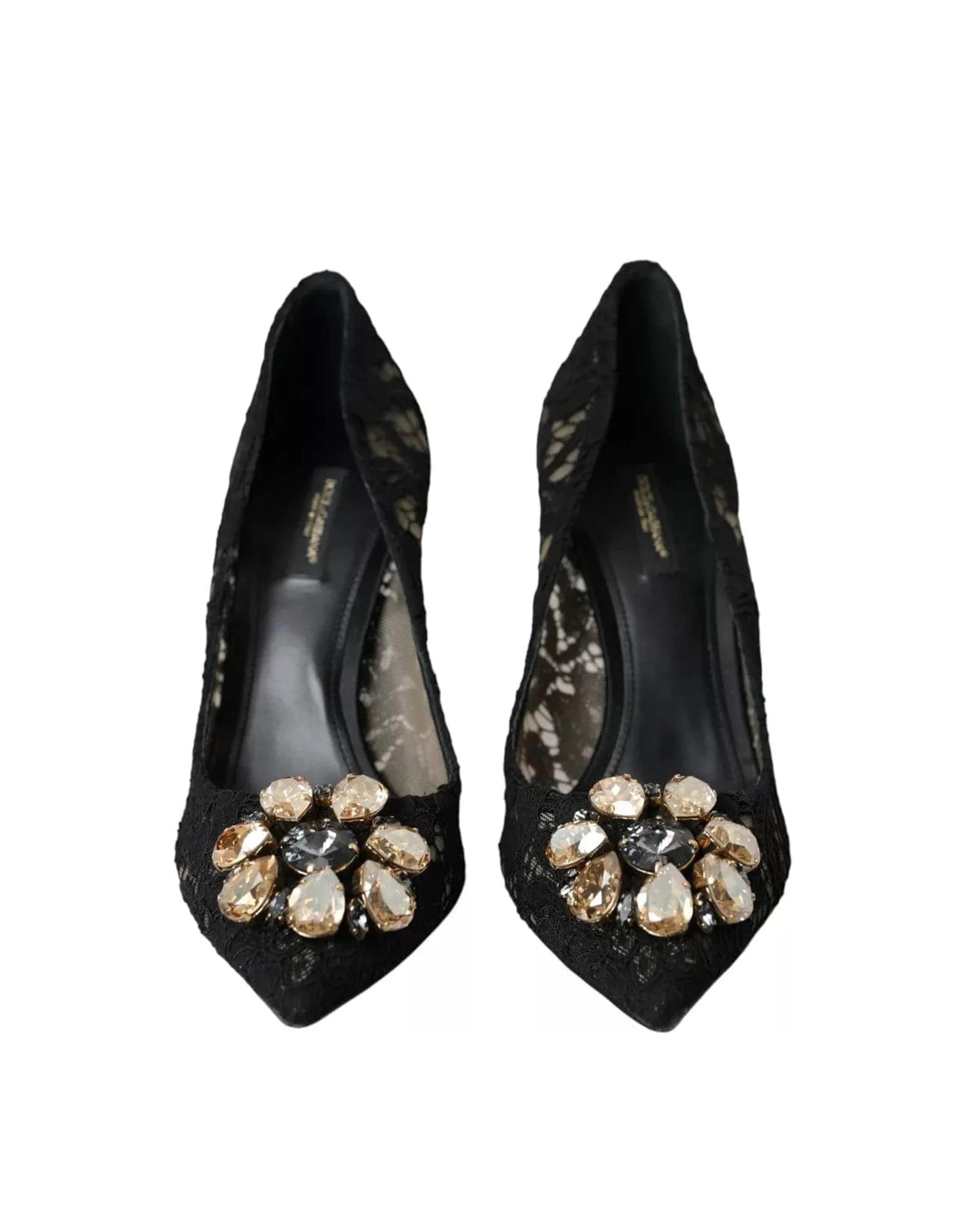 Dolce & Gabbana Taormina Lace Crystal Pumps