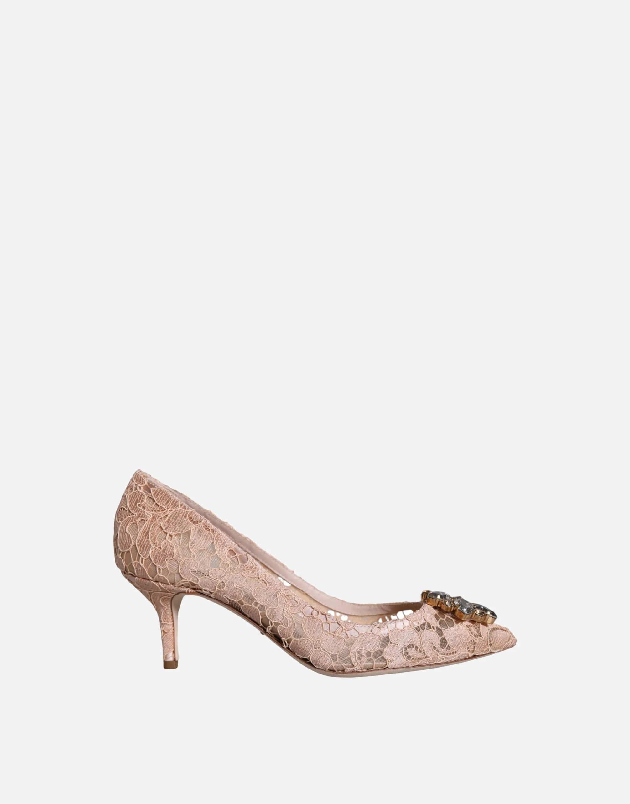 Dolce & Gabbana Taormina Lace Crystal Pumps