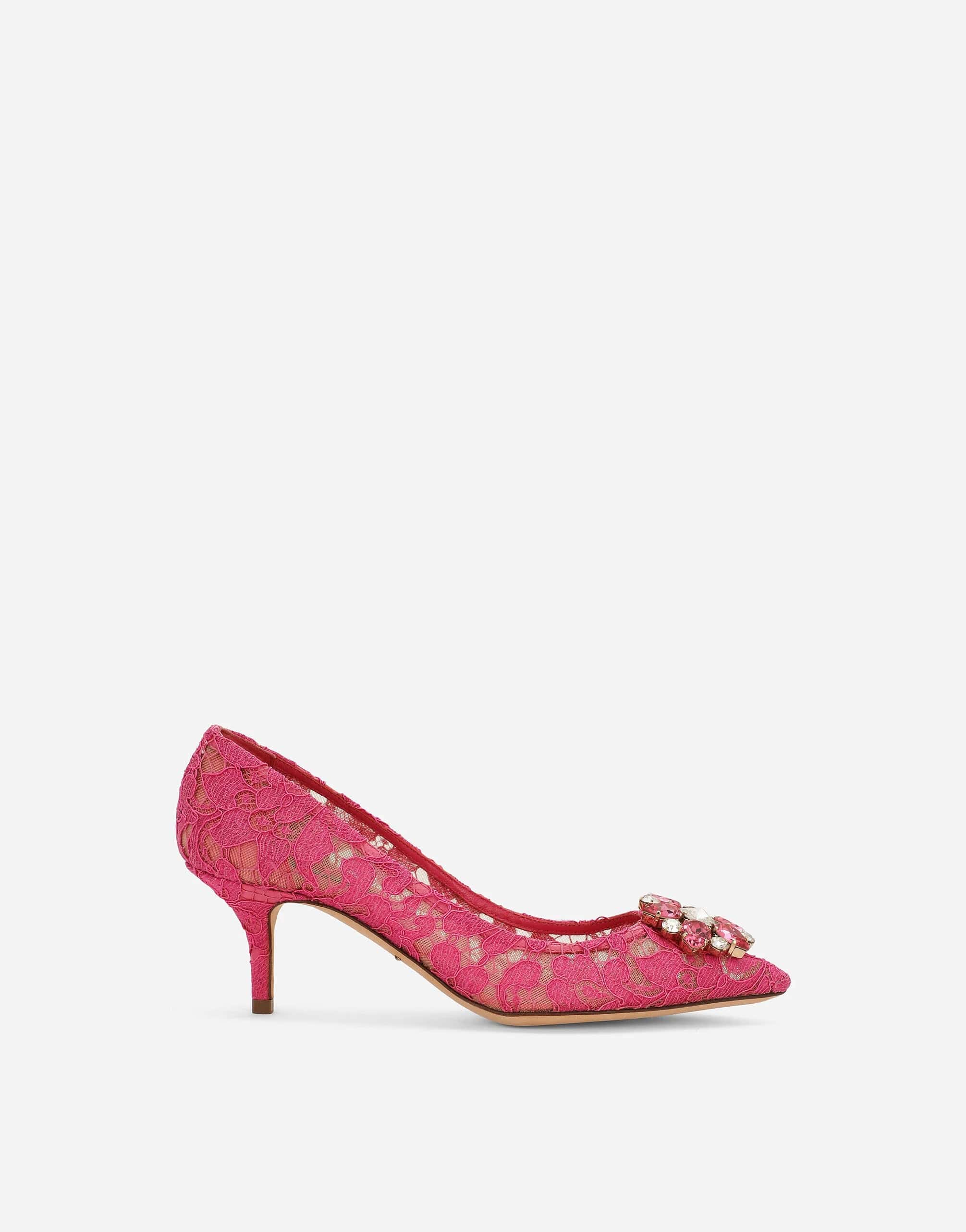 Dolce & Gabbana Taormina Lace Pumps With Crystals