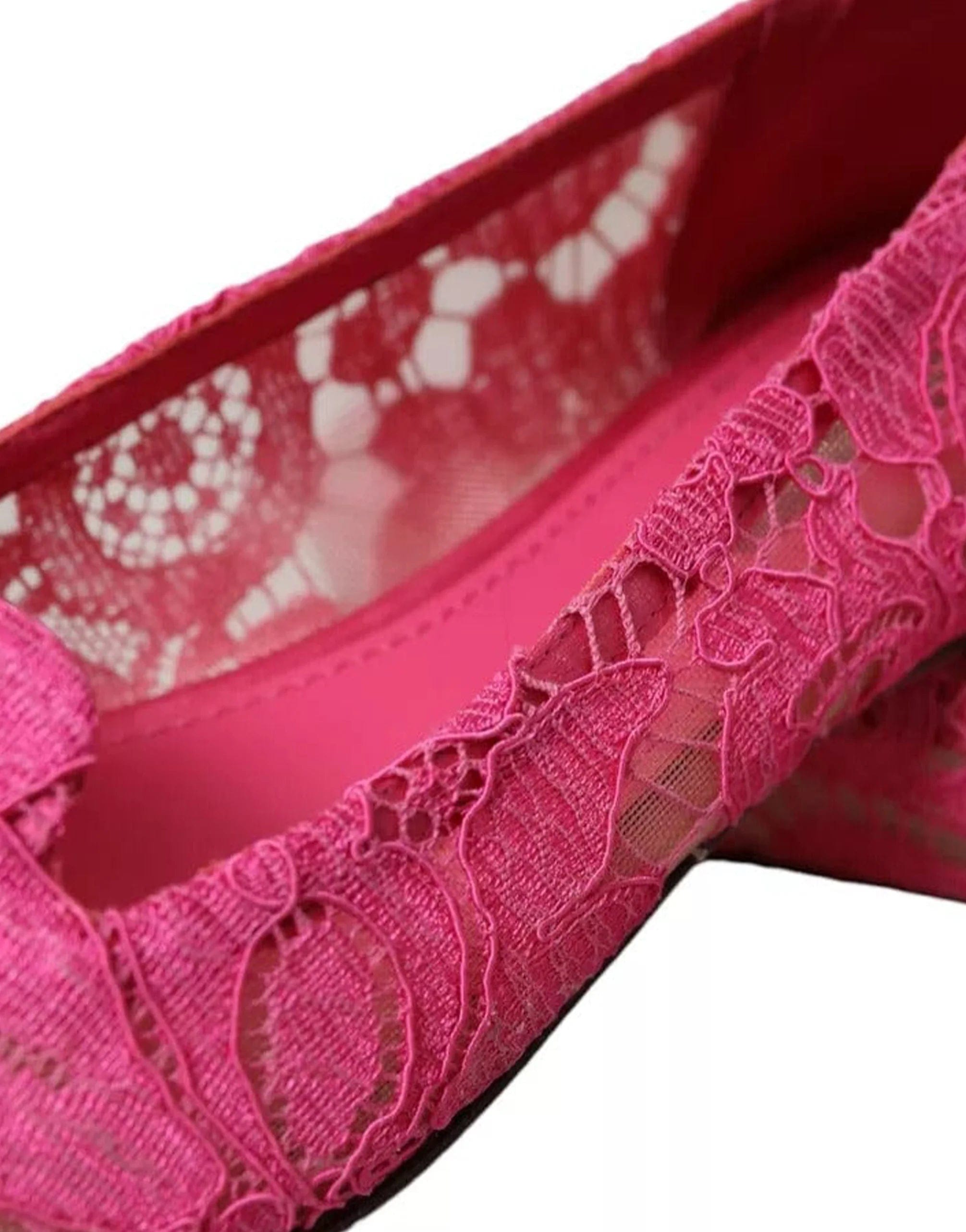 Dolce & Gabbana Taormina Lace Slip On Flats