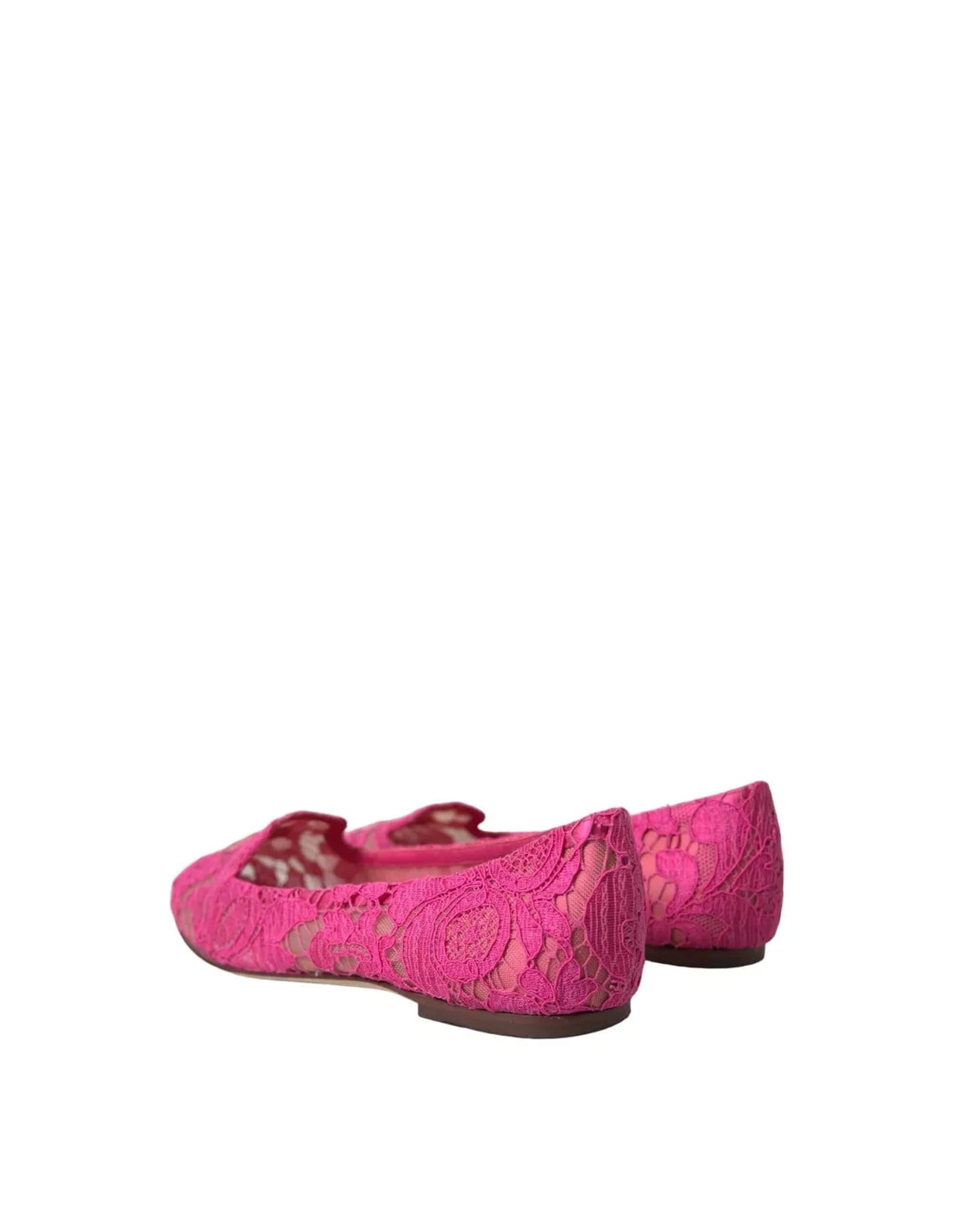 Dolce & Gabbana Taormina Lace Slip On Flats