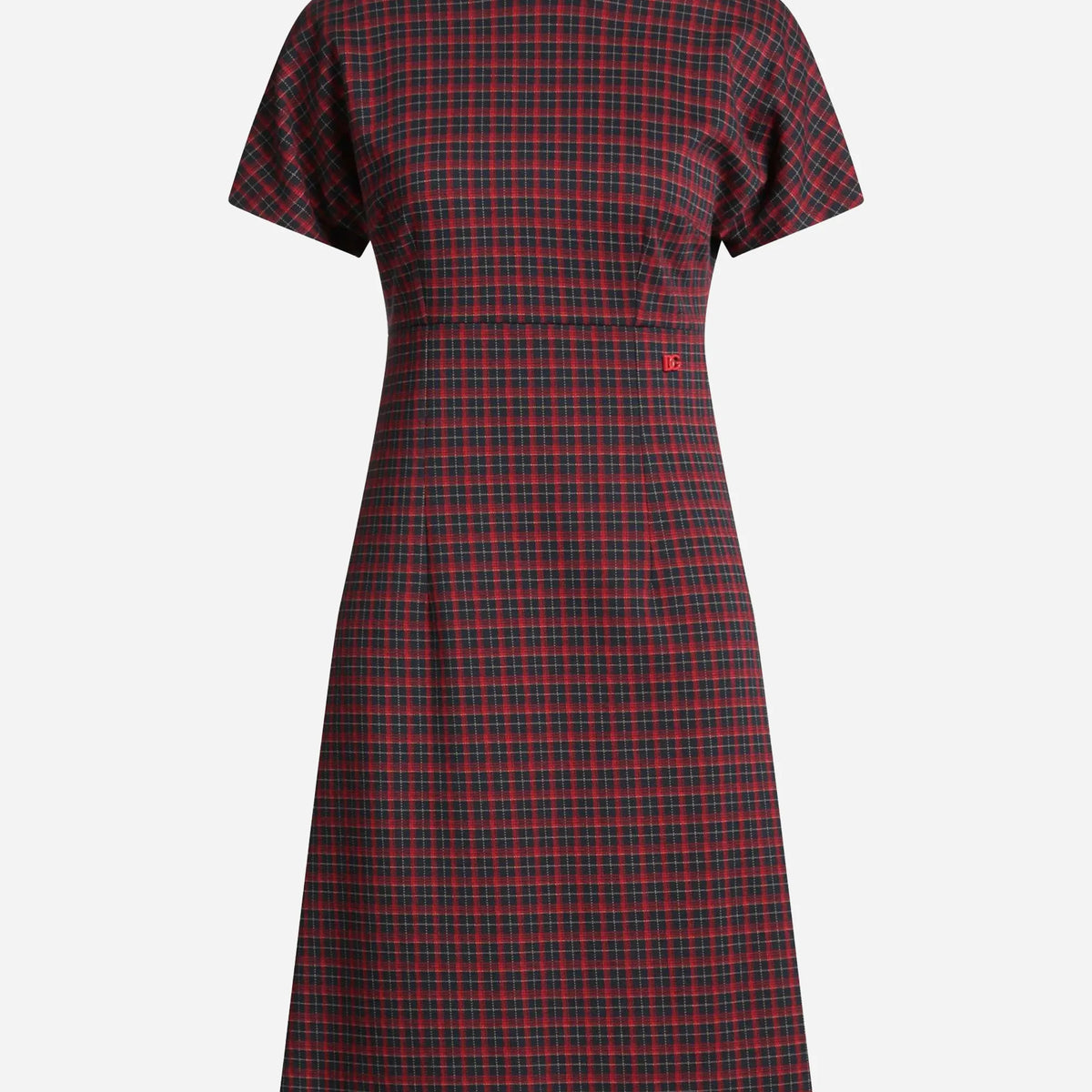 Dolce & Gabbana Tartan Check A-Line Dress