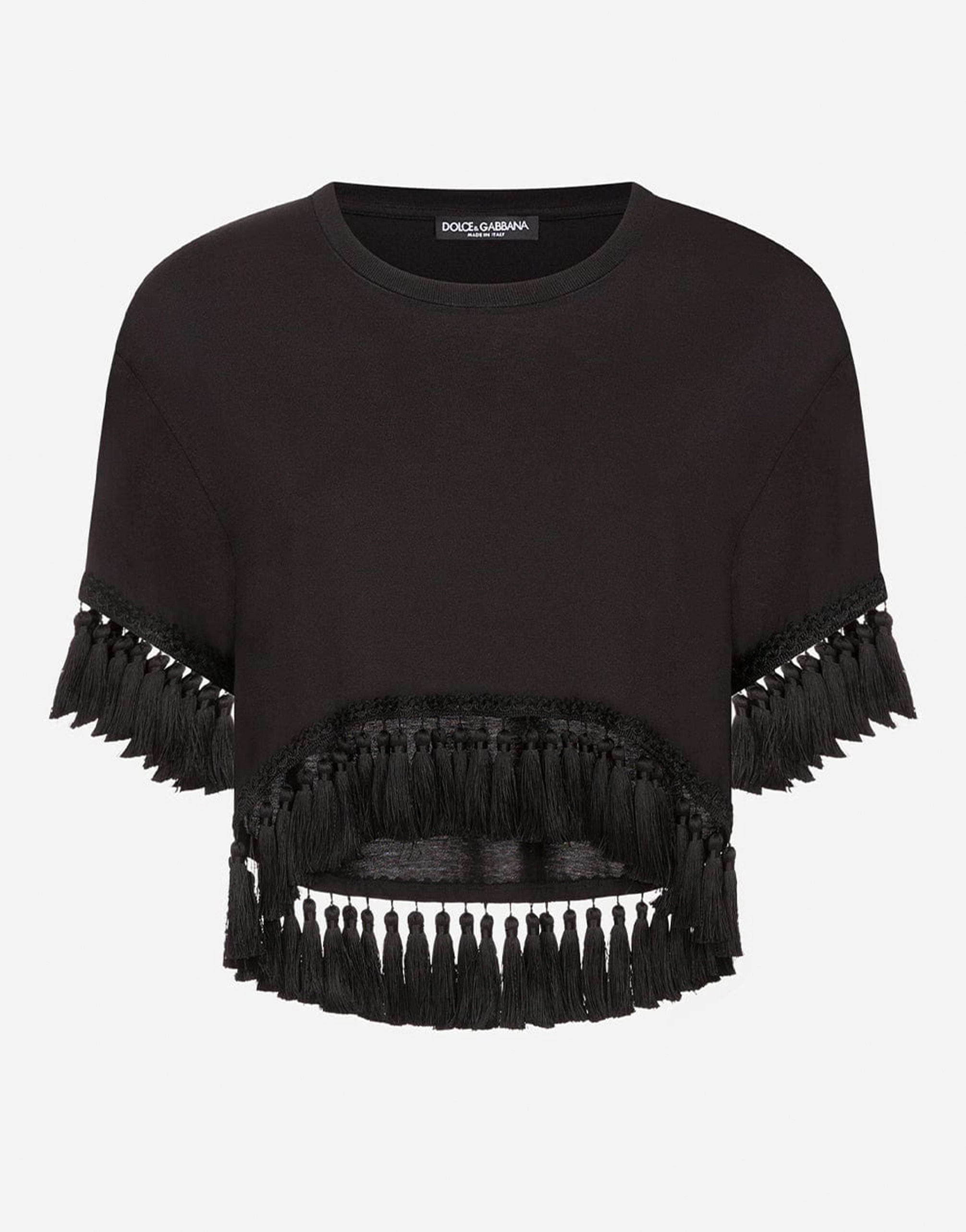Dolce & Gabbana Tassel With Trimmings Jersey T-Shirt