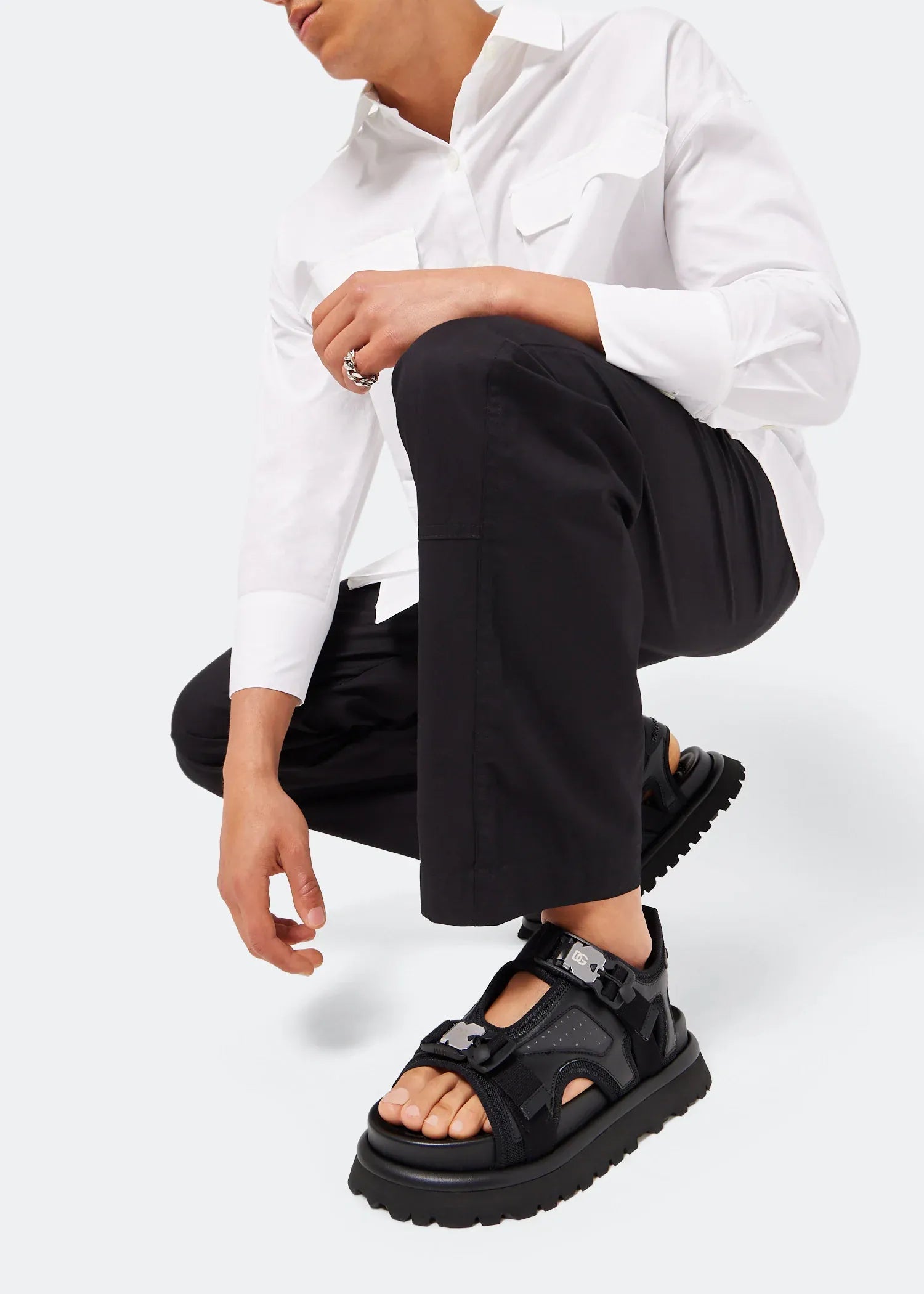 Dolce & Gabbana Technical Fabric Sandals