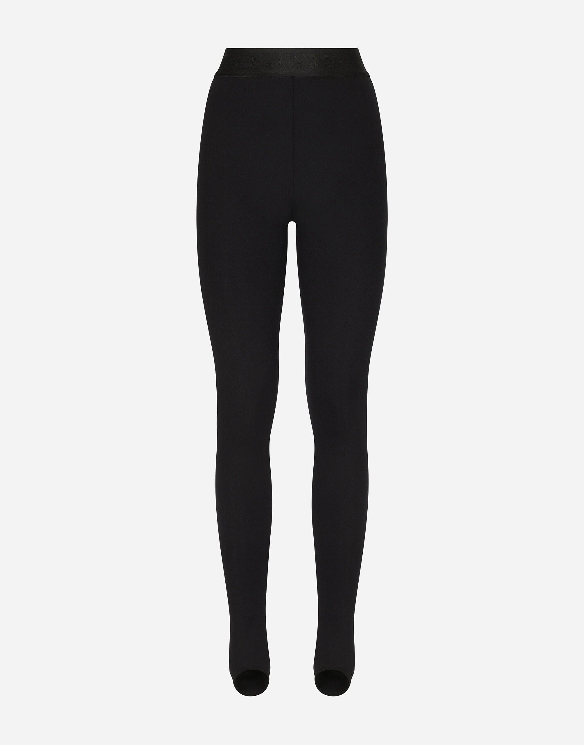Technical Jersey Leggings With Branded Elastic