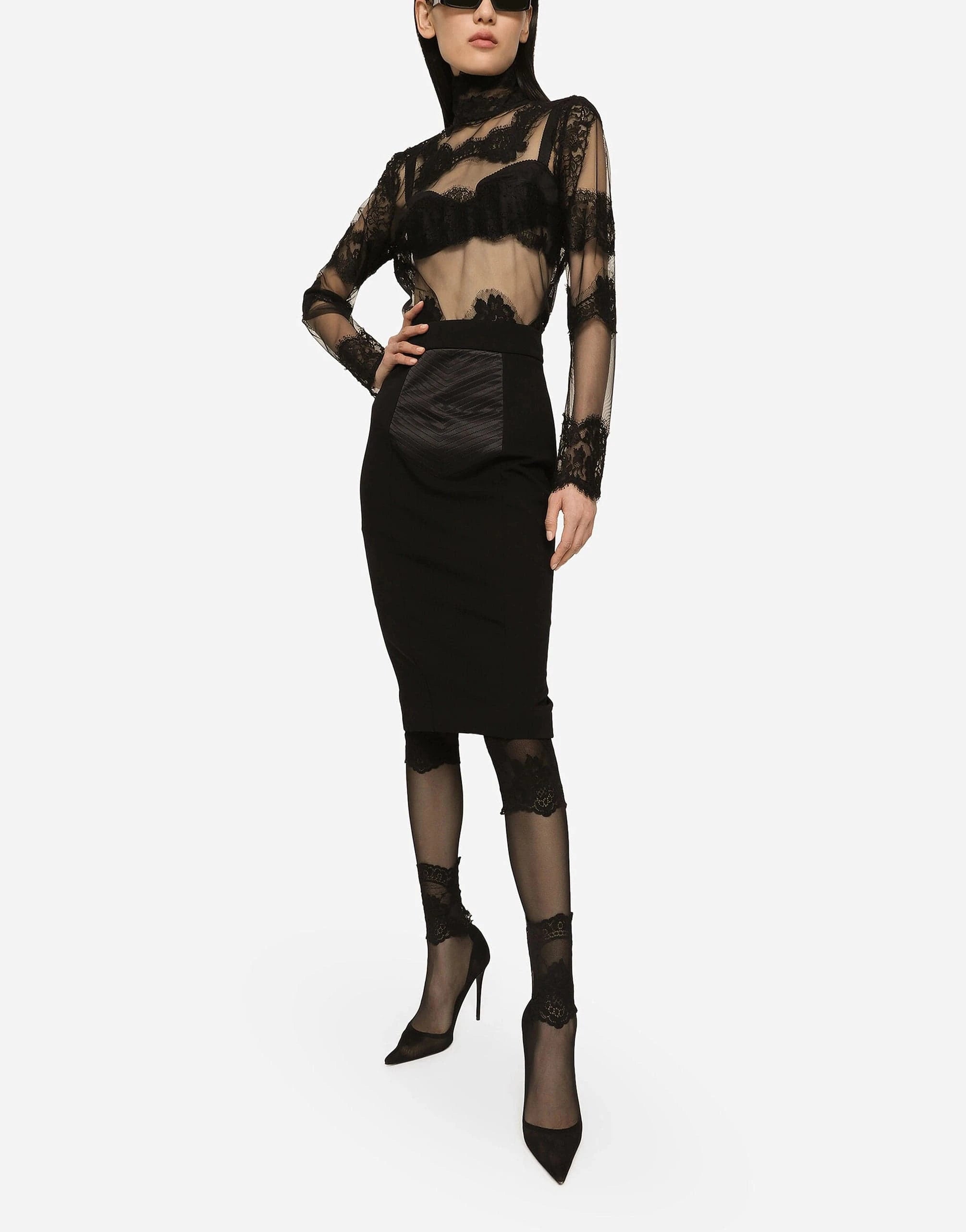 Dolce & Gabbana Technical Pencil Skirt