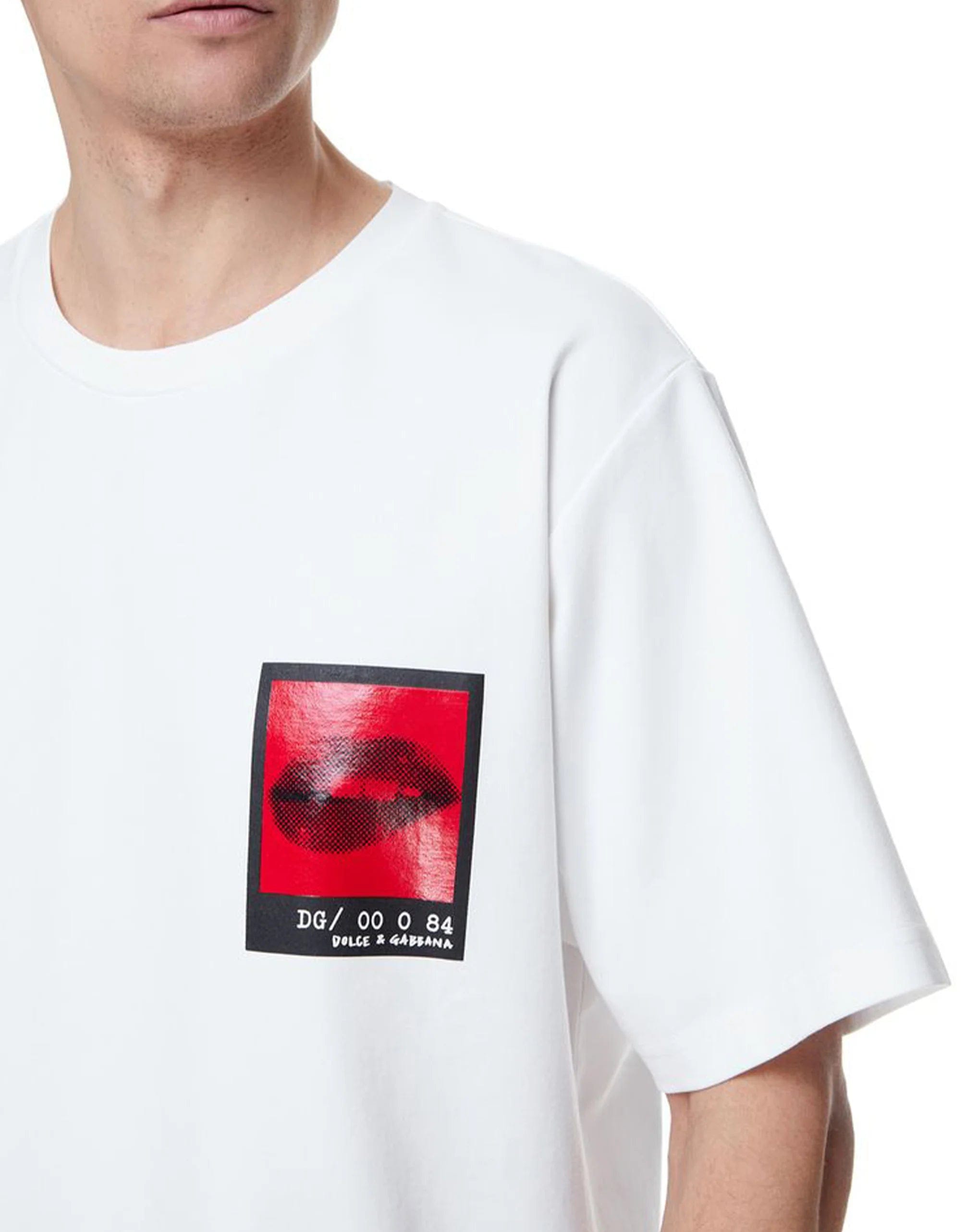 Dolce & Gabbana Techno Lip Bite T-Shirt