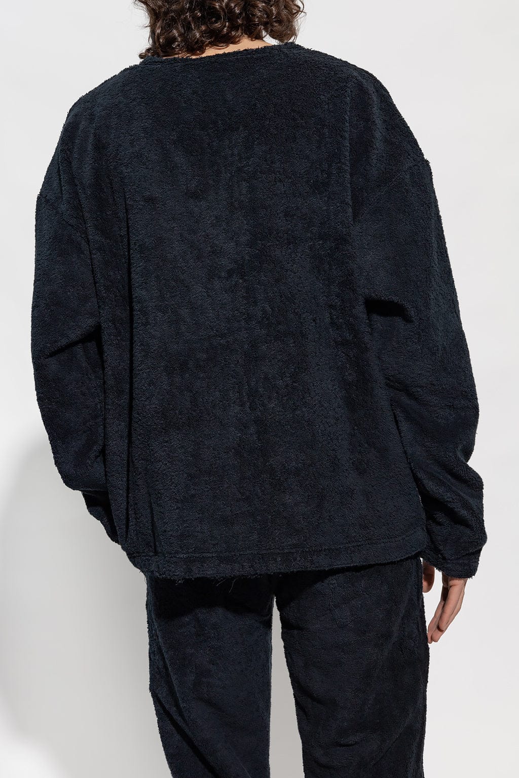 Dolce & Gabbana Terrycloth Logo Tag Sweatshirt