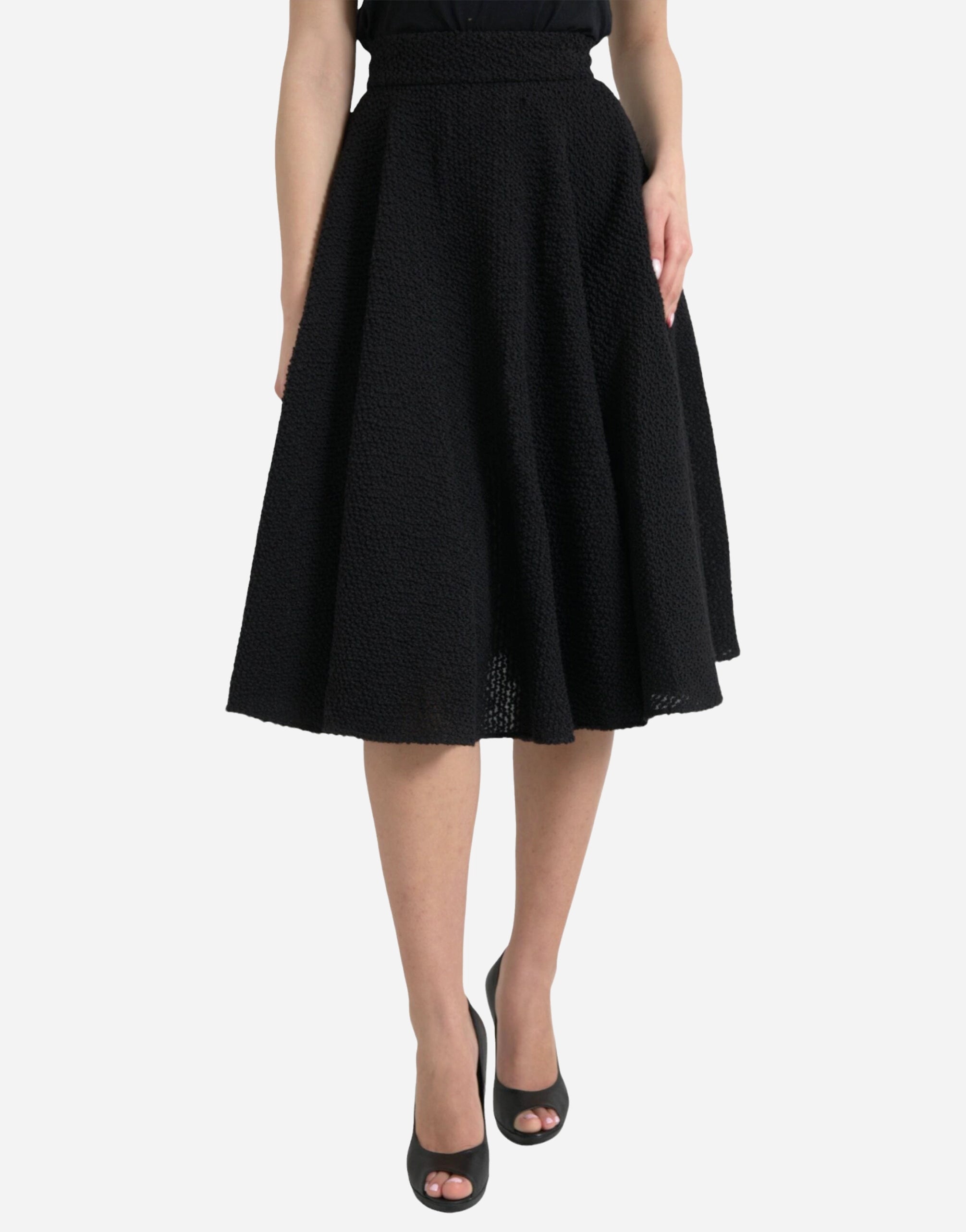Dolce & Gabbana Textured Midi Skirt