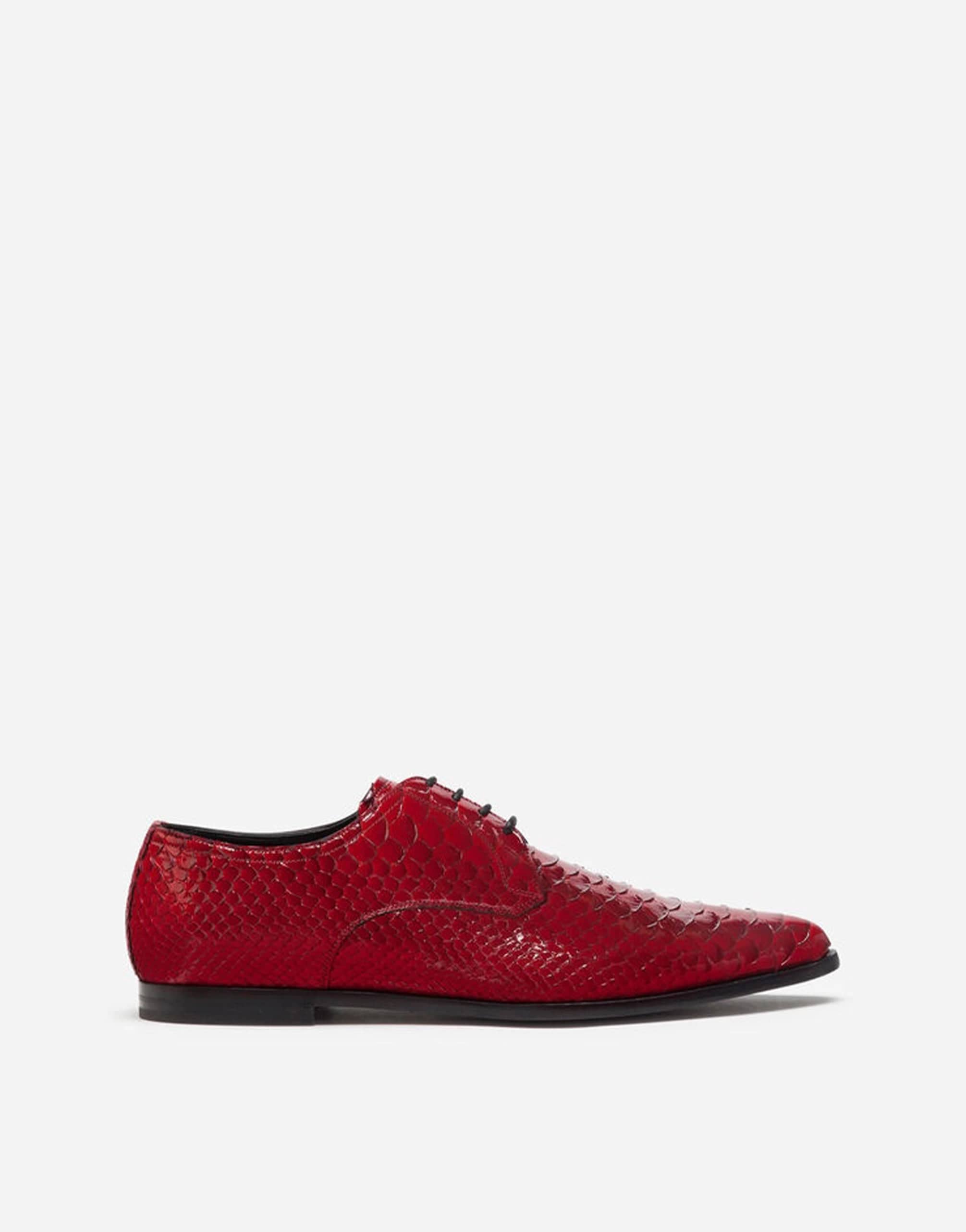 Dolce & Gabbana Textured Varnished Derby Shoes