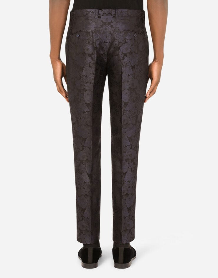 Dolce & Gabbana Three-Piece Floral Jacquard Suit