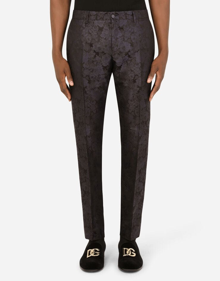 Dolce & Gabbana Three-Piece Floral Jacquard Suit