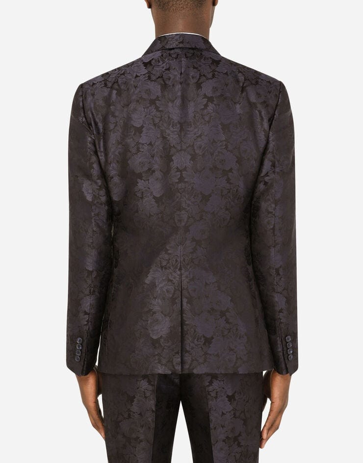 Dolce & Gabbana Three-Piece Floral Jacquard Suit