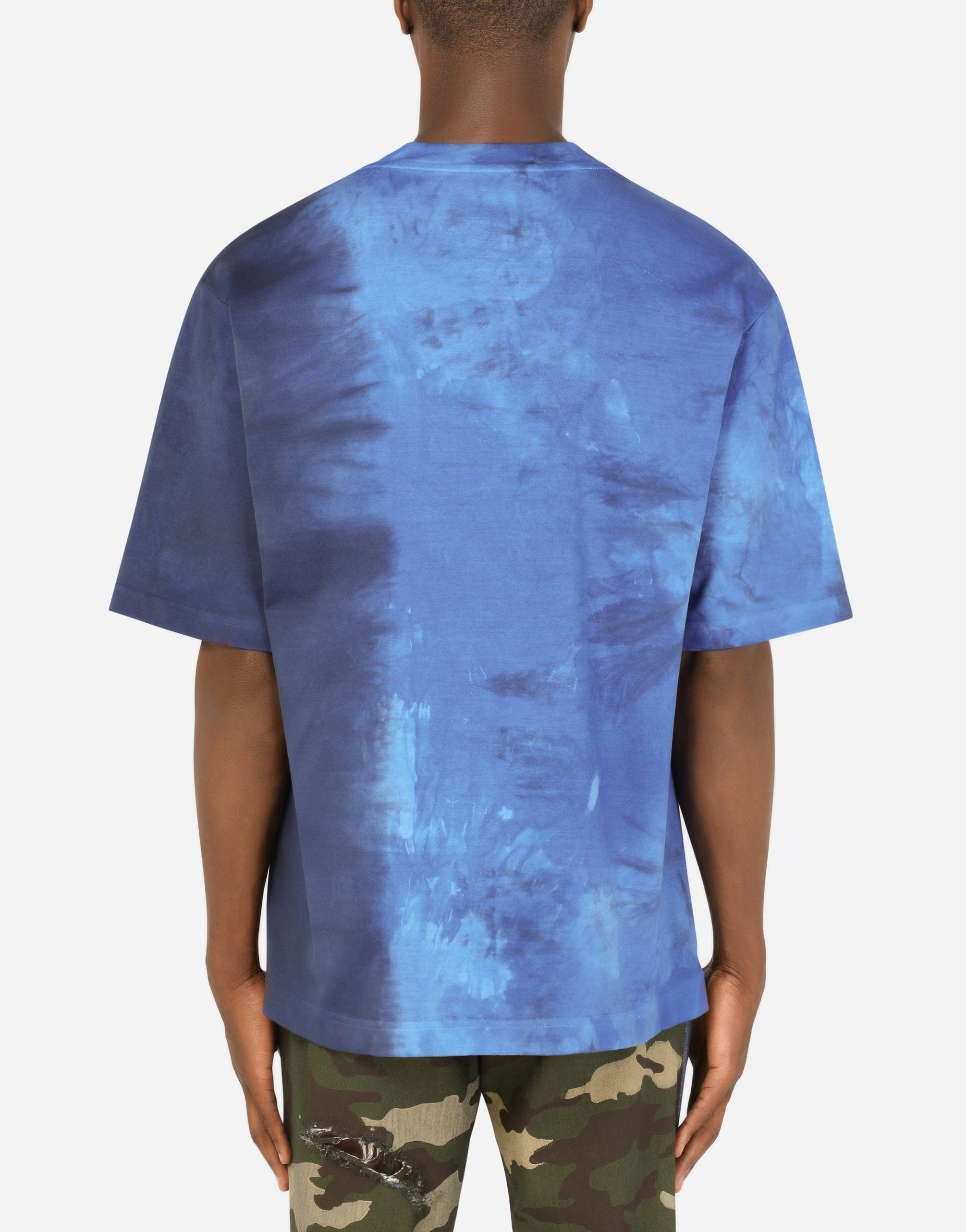 Dolce & Gabbana Tie-Dye Peace Sign T-Shirt